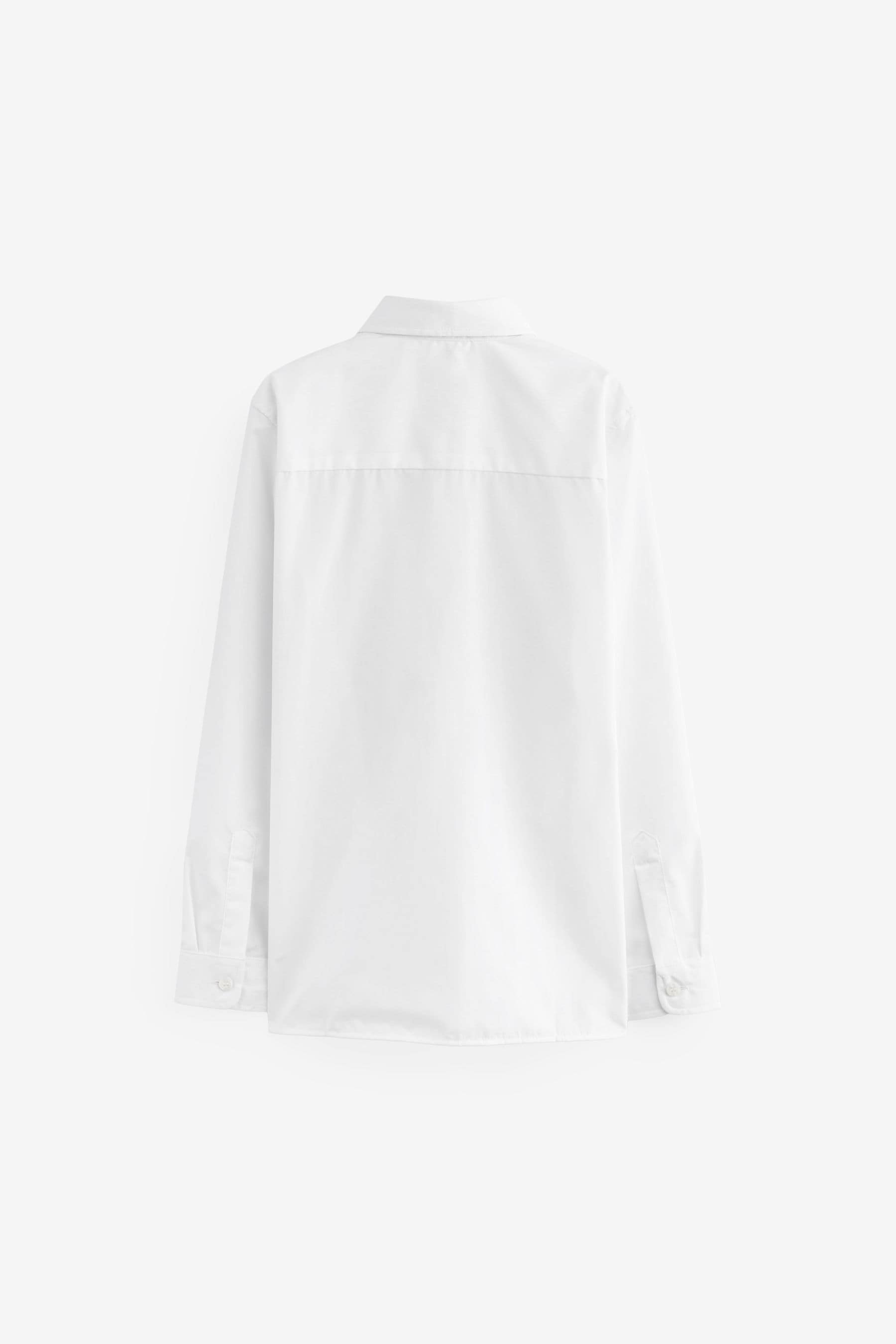 White 5 Pack Long Sleeve School Shirts (3-17yrs)