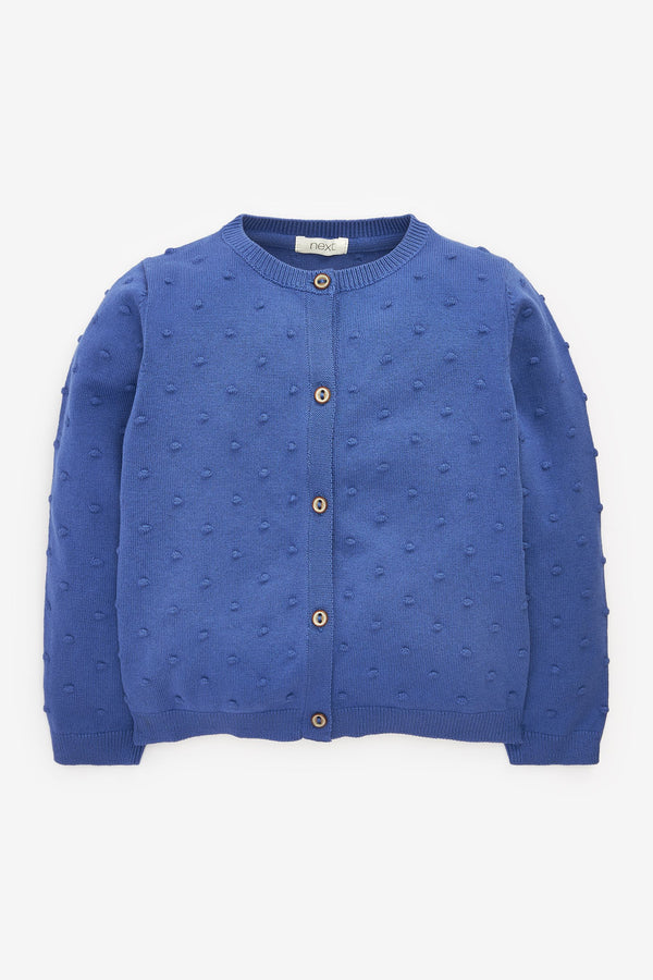 Cobalt Blue Bobble Cardigan (3mths-10yrs)