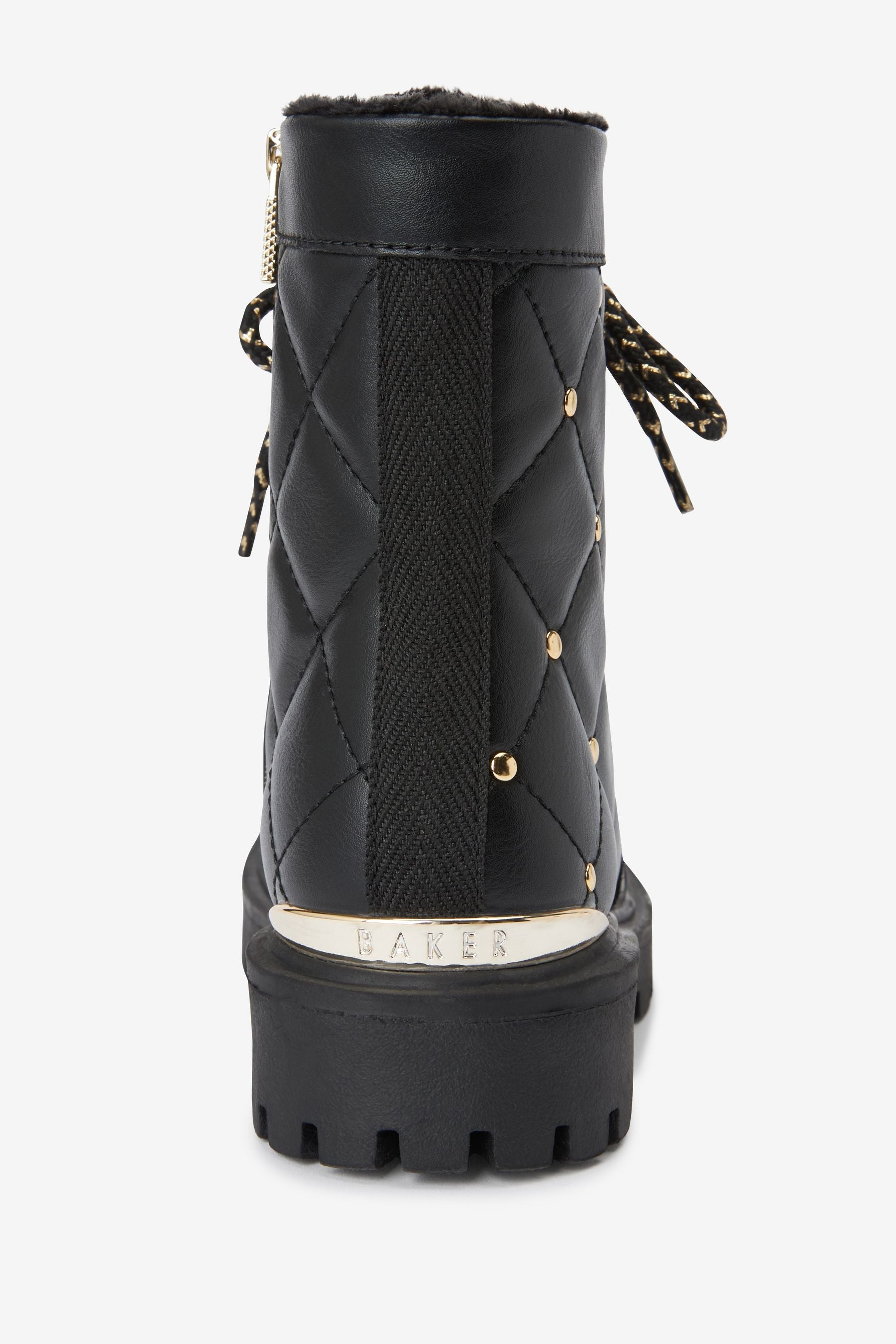 Black Baker by Ted Baker Quilted Stud Boots