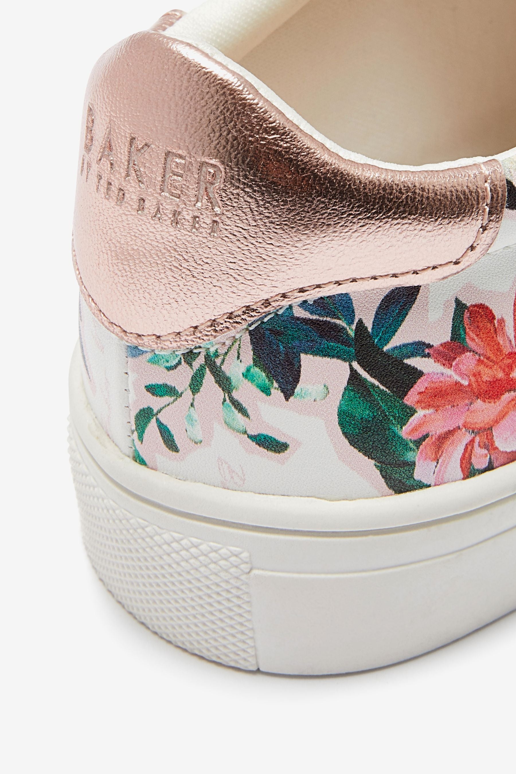 Baker by Ted Baker White Floral Trainers