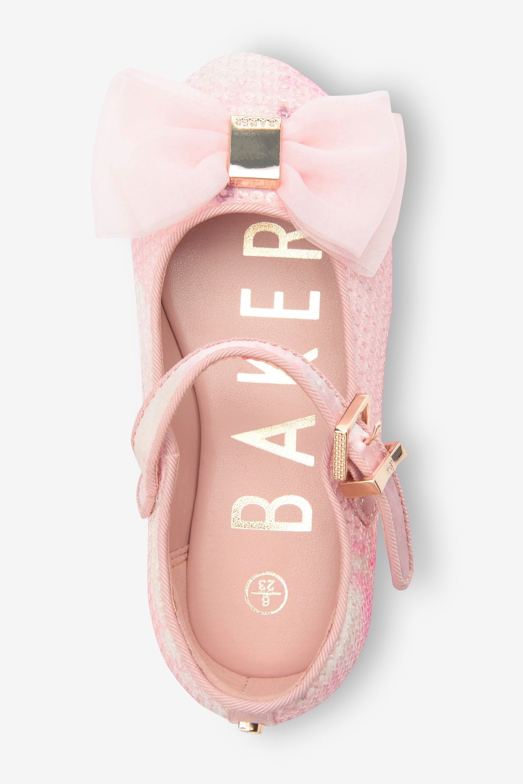 Pink Baker by Ted Baker Pink Sequin Bow Shoes