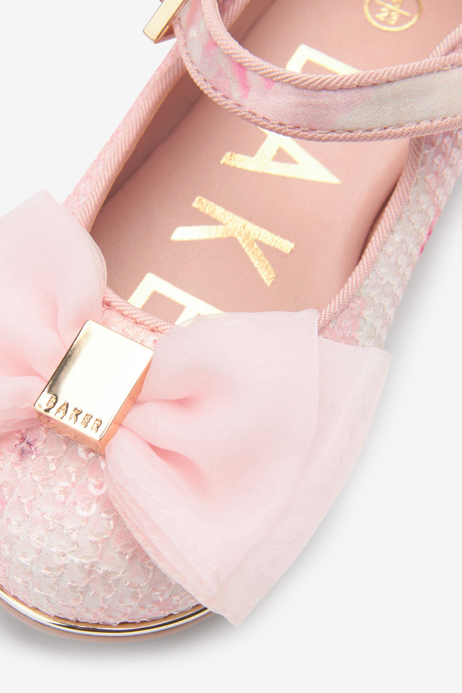 Pink Baker by Ted Baker Pink Sequin Bow Shoes