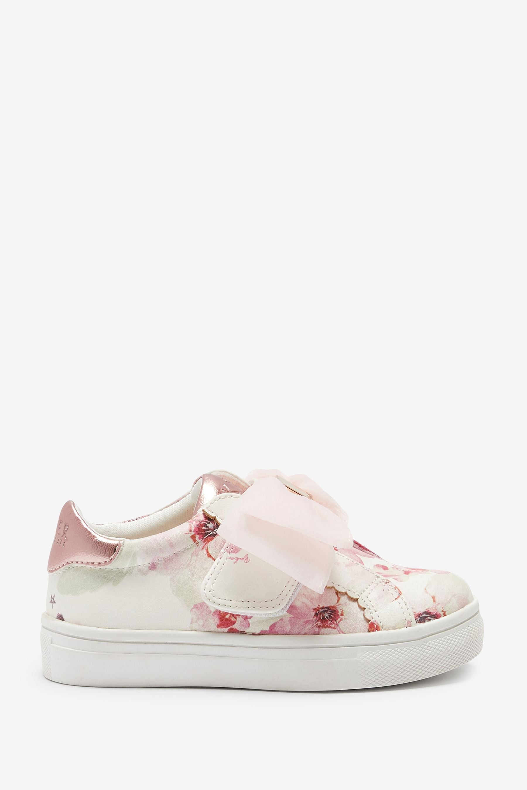 White Baker by Ted Baker White Organza Bow Trainers