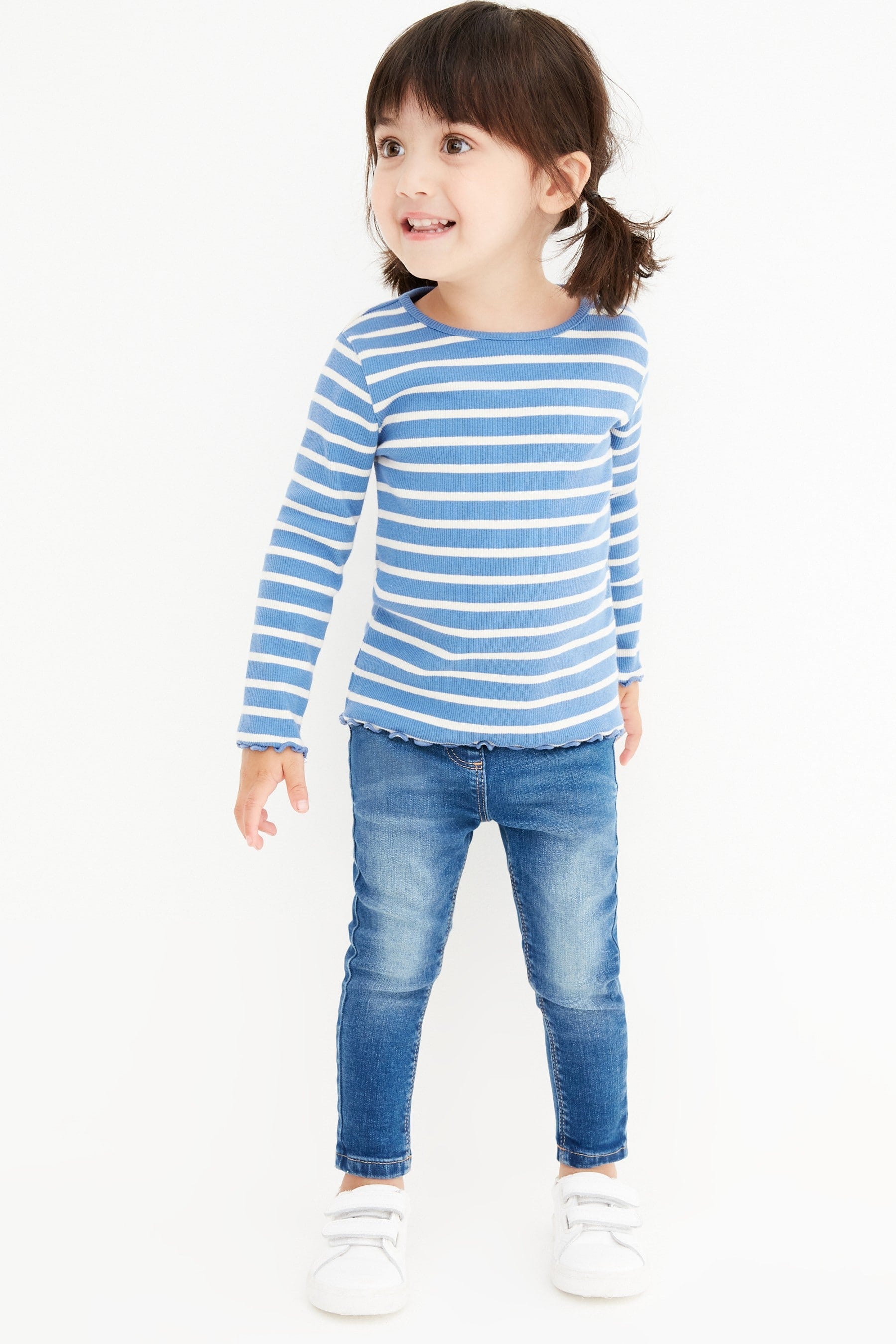 Light Blue Denim Elasticated Waist Jeggings (3mths-7yrs)