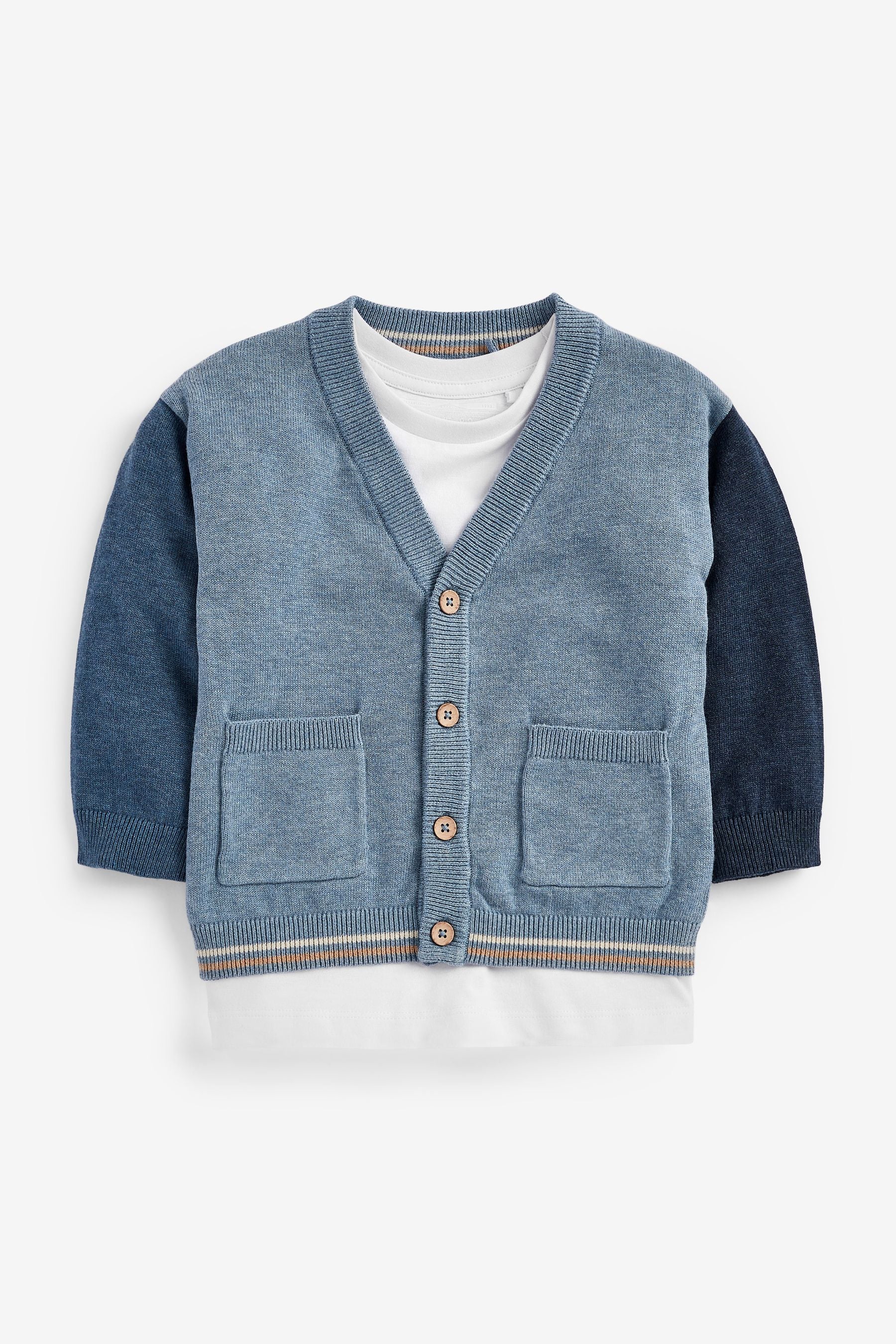 Blue Cardigan And T-Shirt Set (3mths-7yrs)