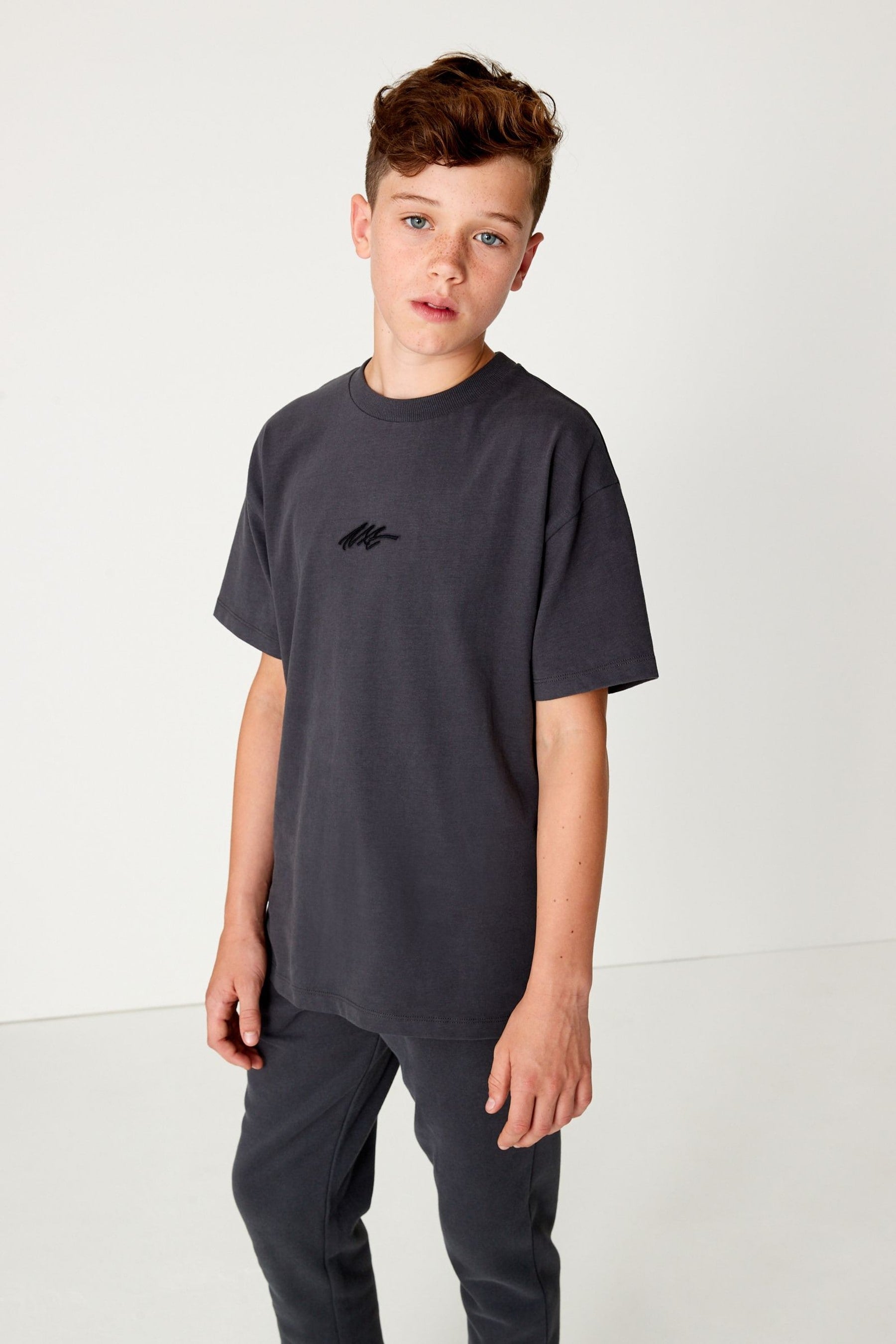 Charcoal Grey T-Shirt And Joggers Set (3-16yrs)