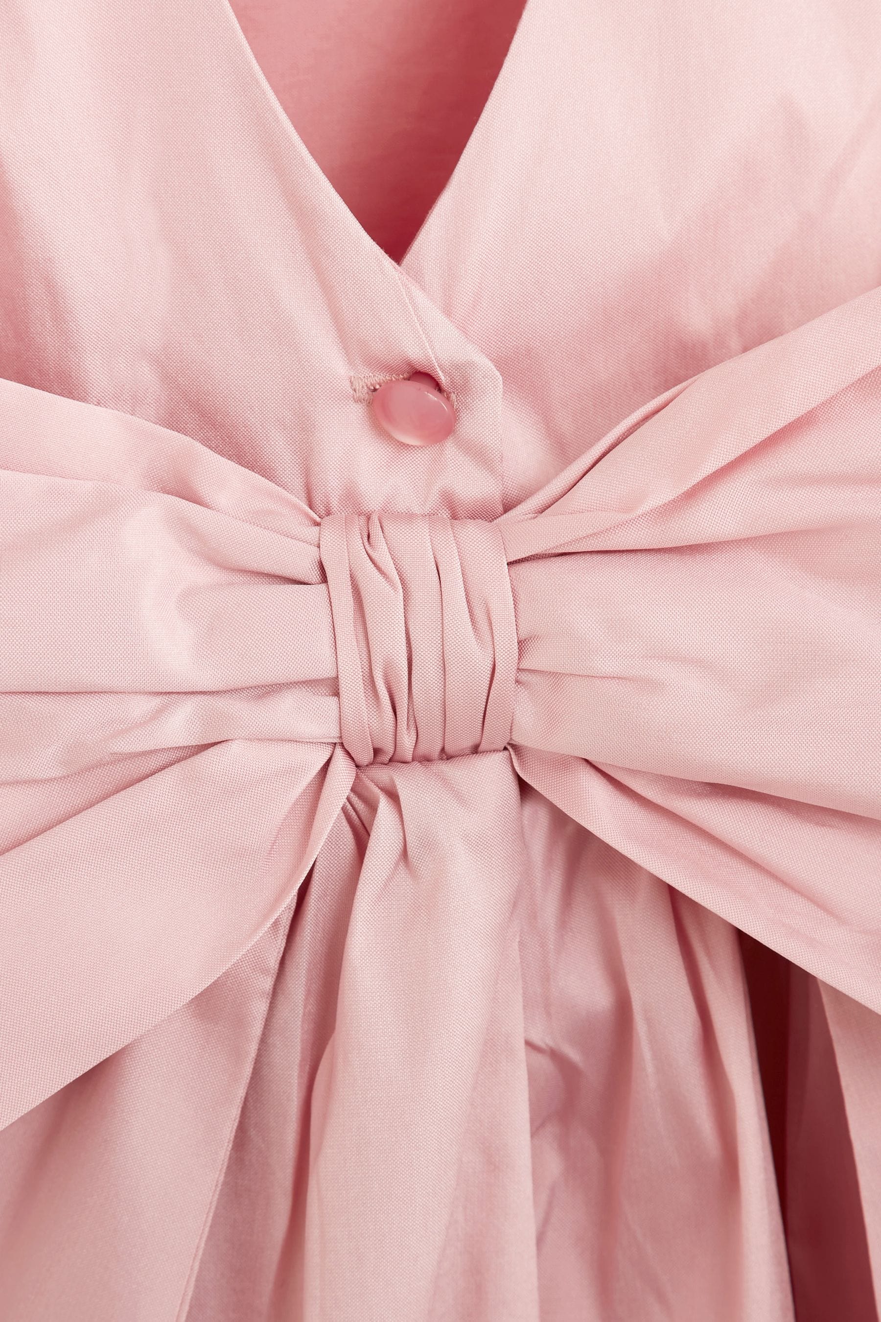 Pink Taffeta Flower Girl Bow Dress (3mths-8yrs)