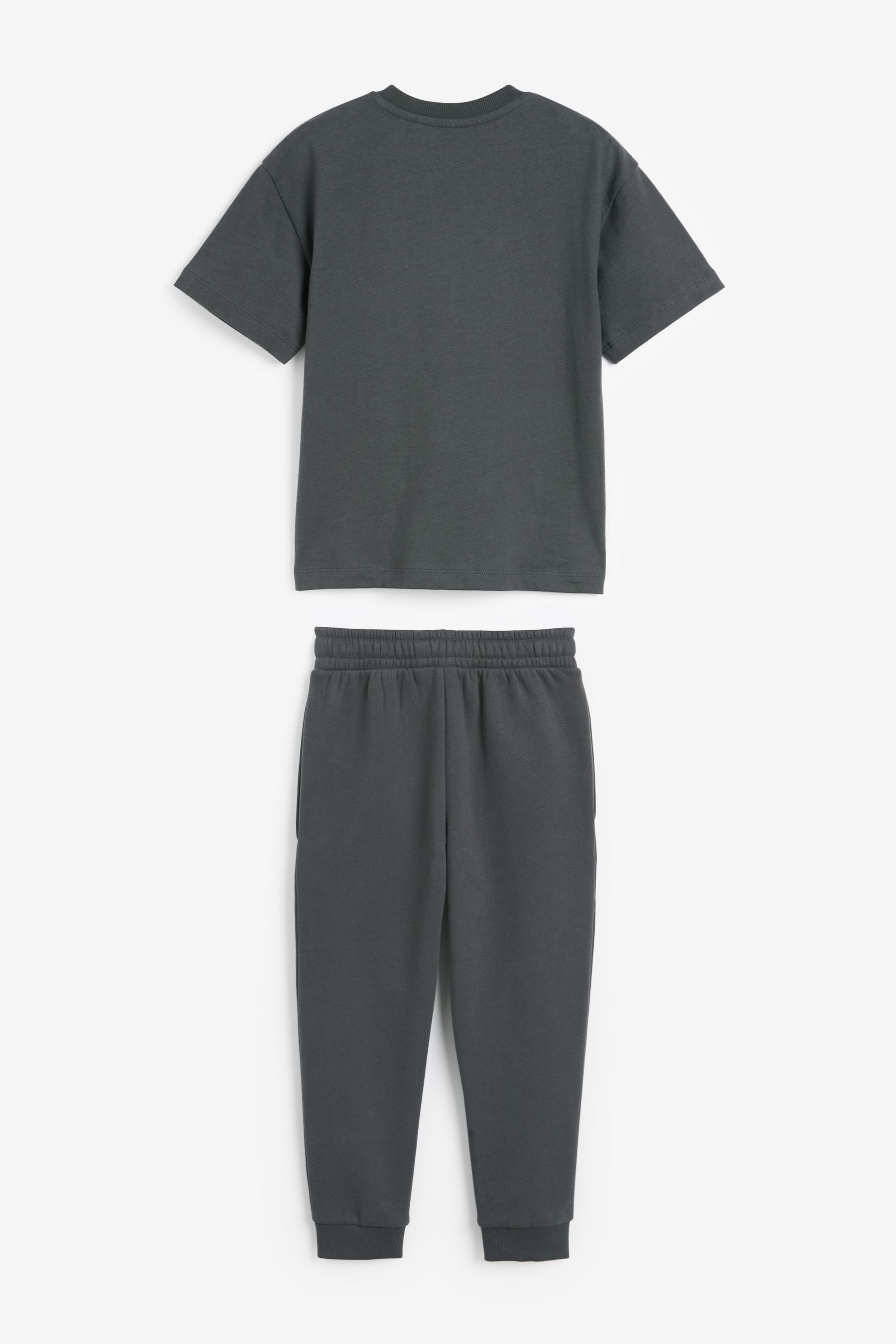 Charcoal Grey T-Shirt And Joggers Set (3-16yrs)