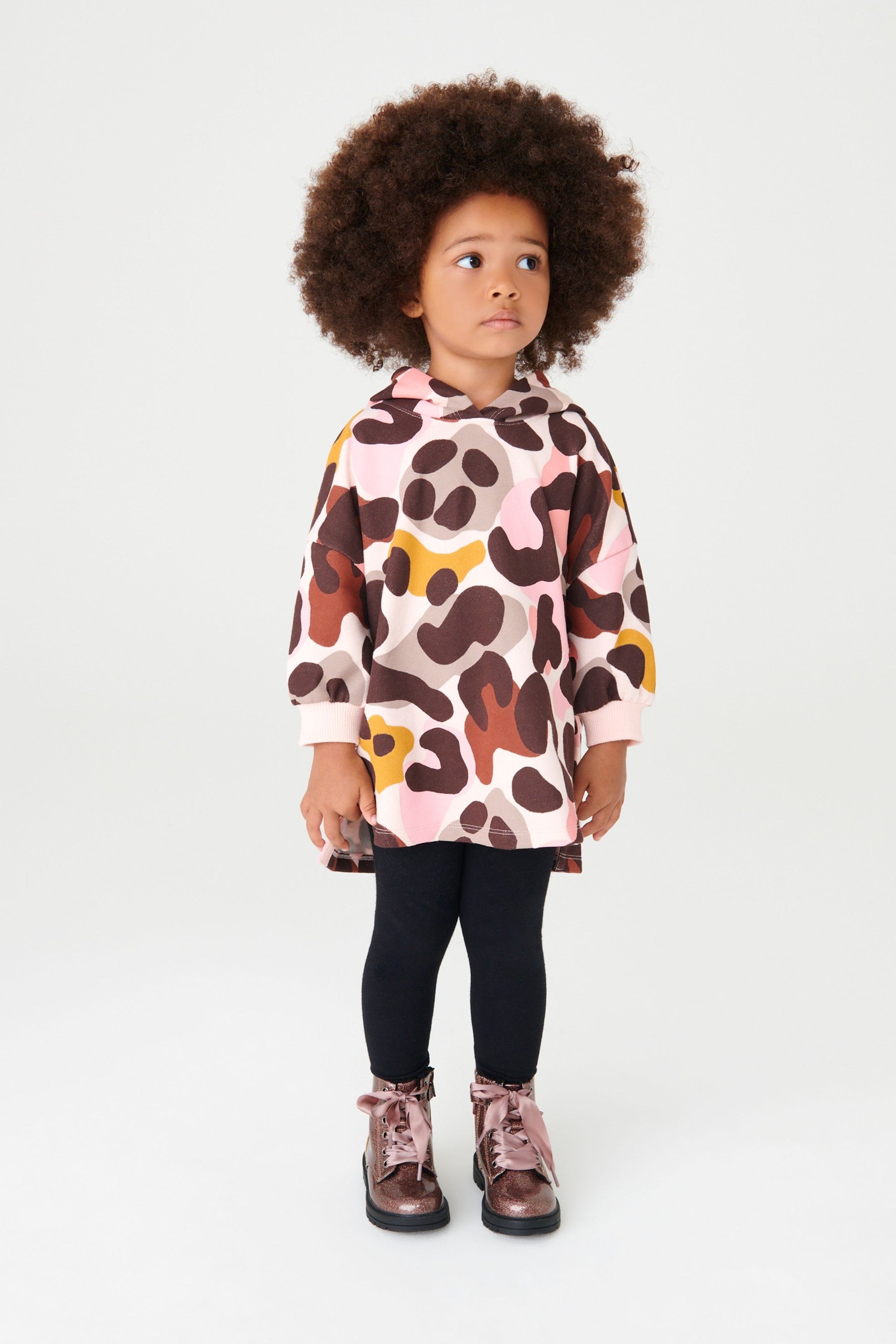 Camouflage Animal Longline Hoodie (3mths-7yrs)