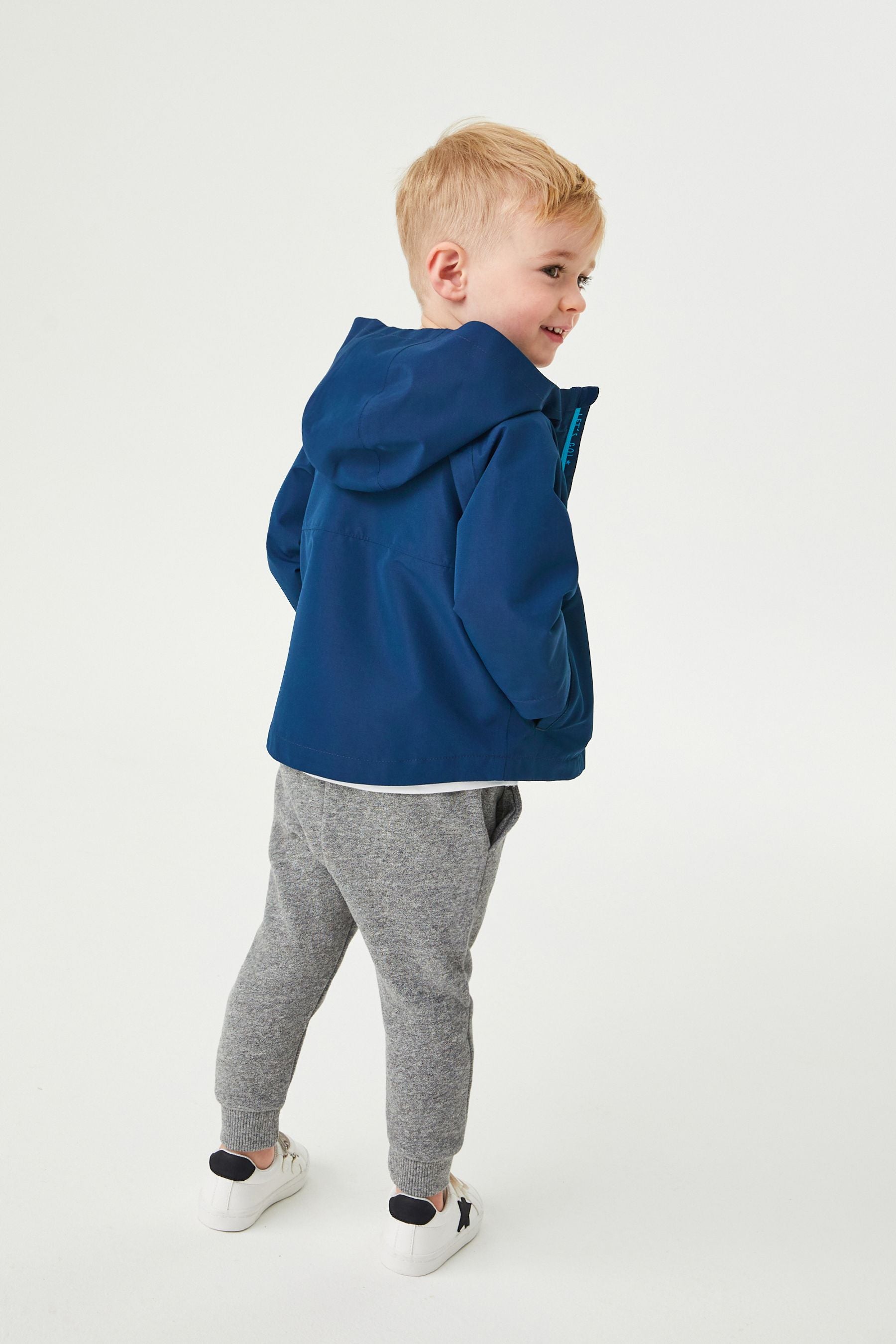 Navy Blue Lightweight Waterproof Jacket (3mths-7yrs)