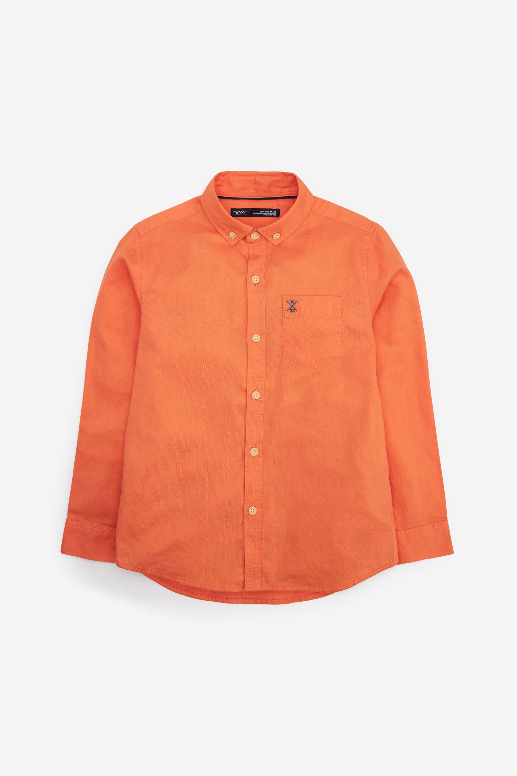 Orange Long Sleeve Twill Shirt (3-16yrs)