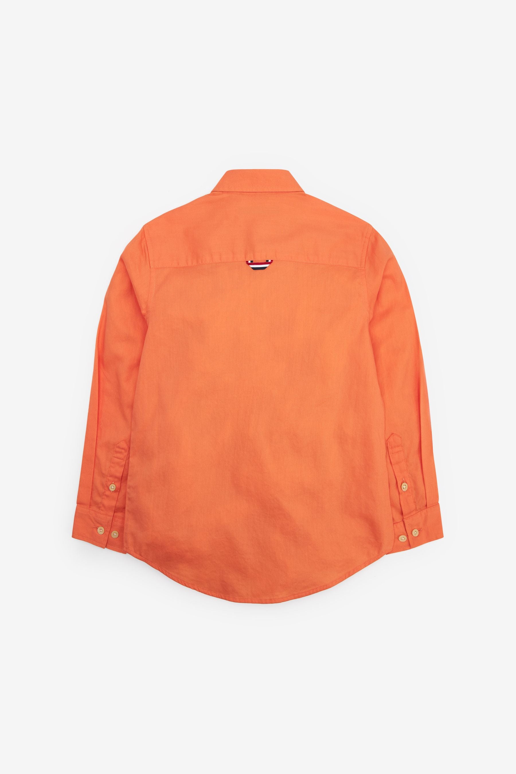 Orange Long Sleeve Twill Shirt (3-16yrs)