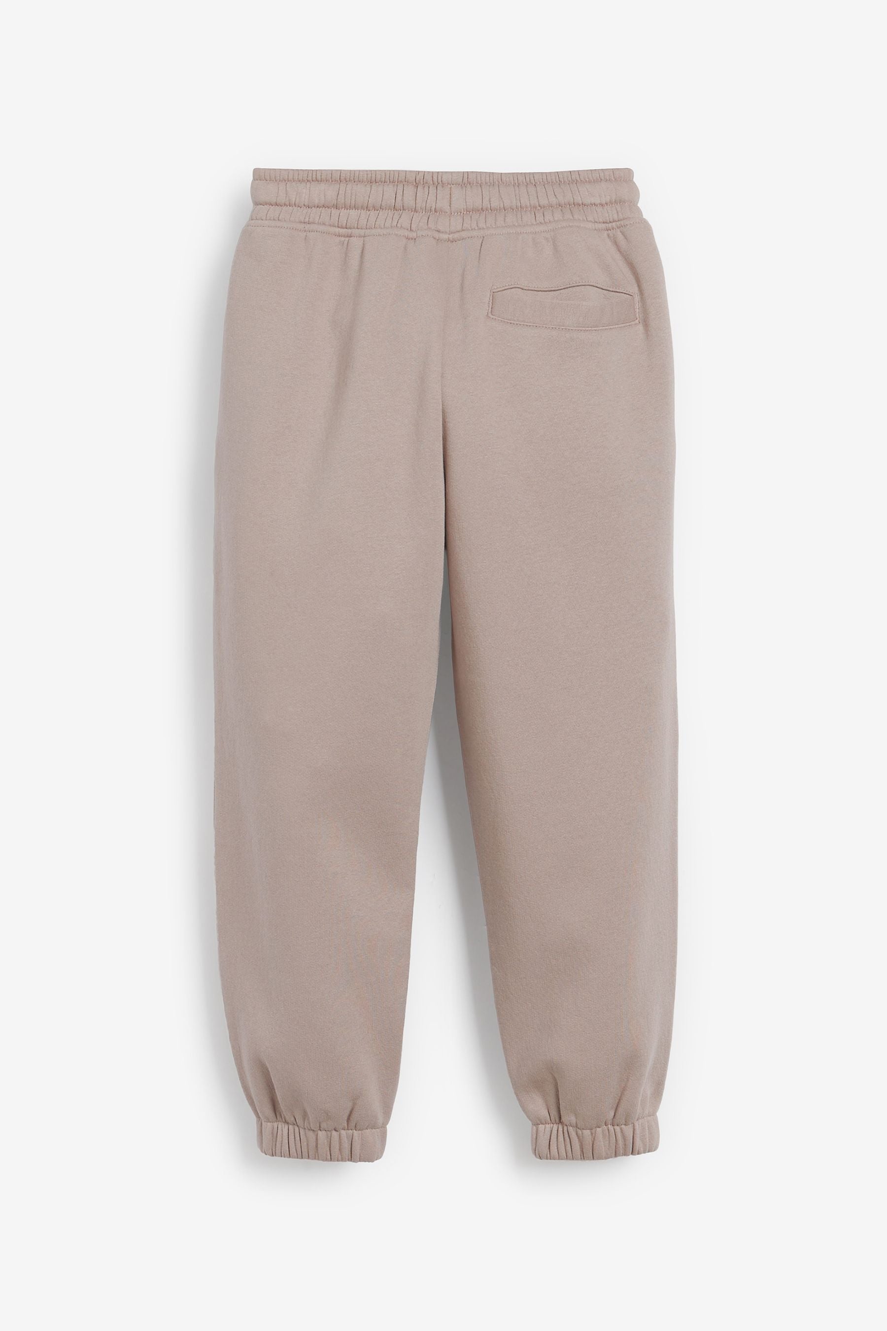 Stone Plain Jersey Relaxed Fit Joggers (3-16yrs)