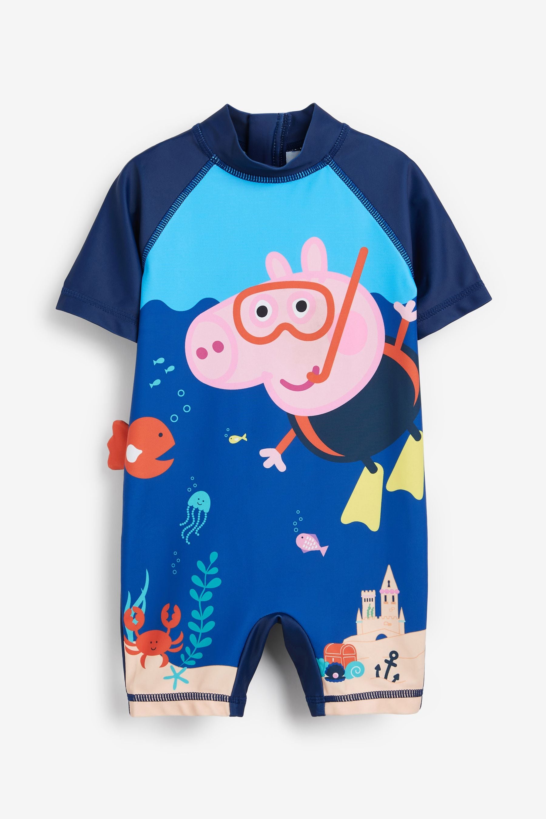 Blue George Pig Sunsafe Swimsuit (3mths-8yrs)