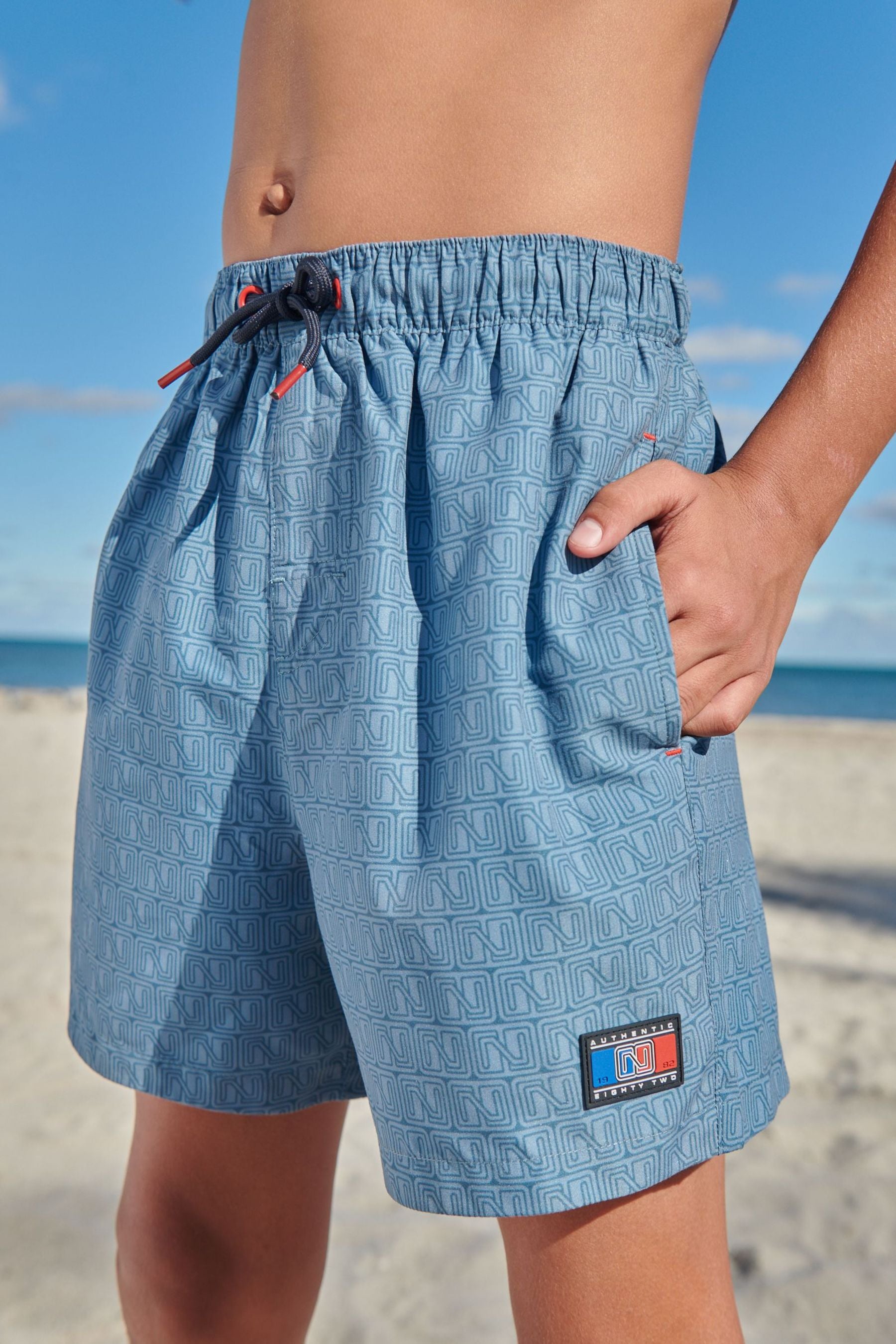 Blue Logo Swim Shorts (3-16yrs)