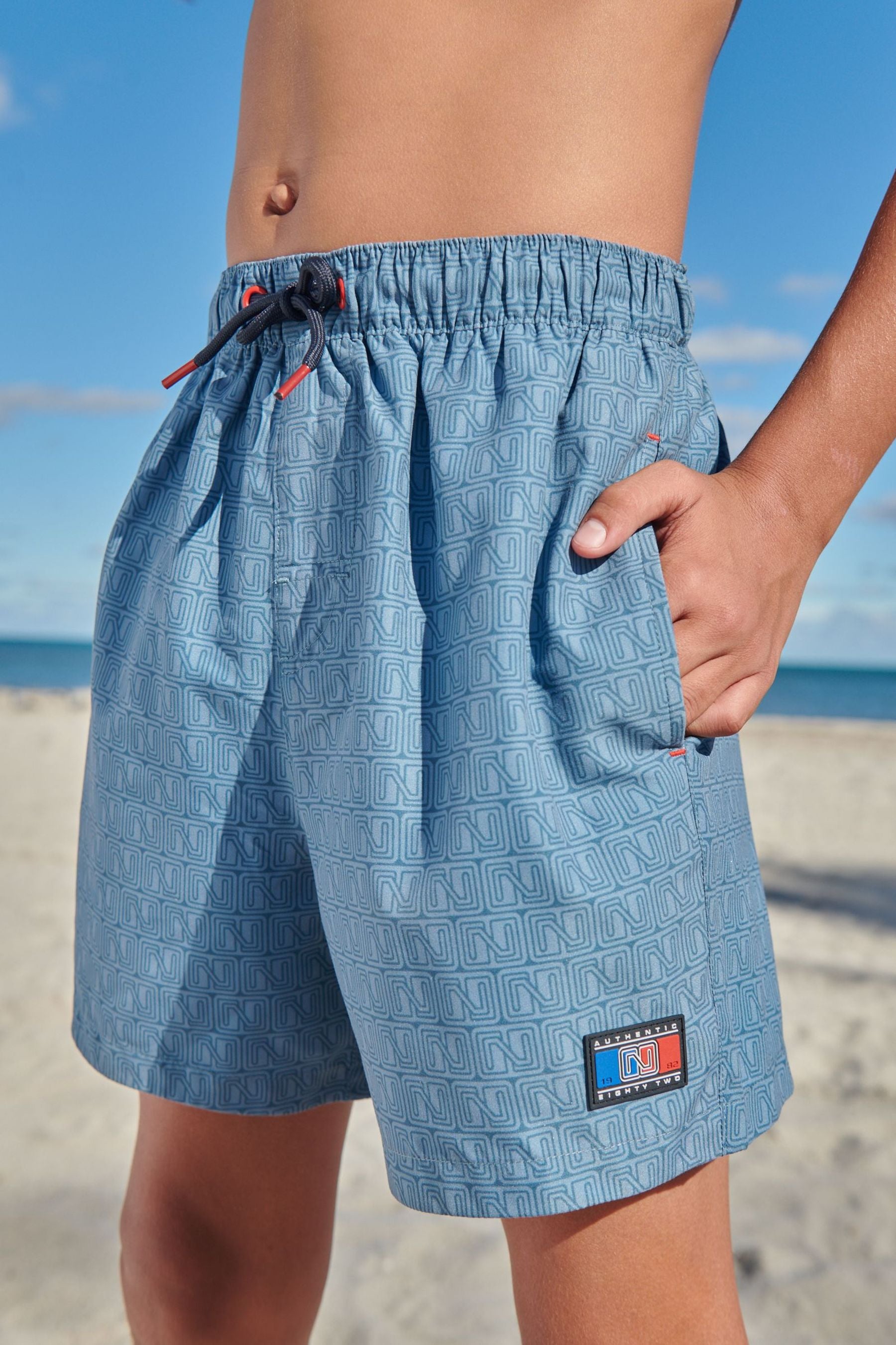 Blue Logo Swim Shorts (3-16yrs)