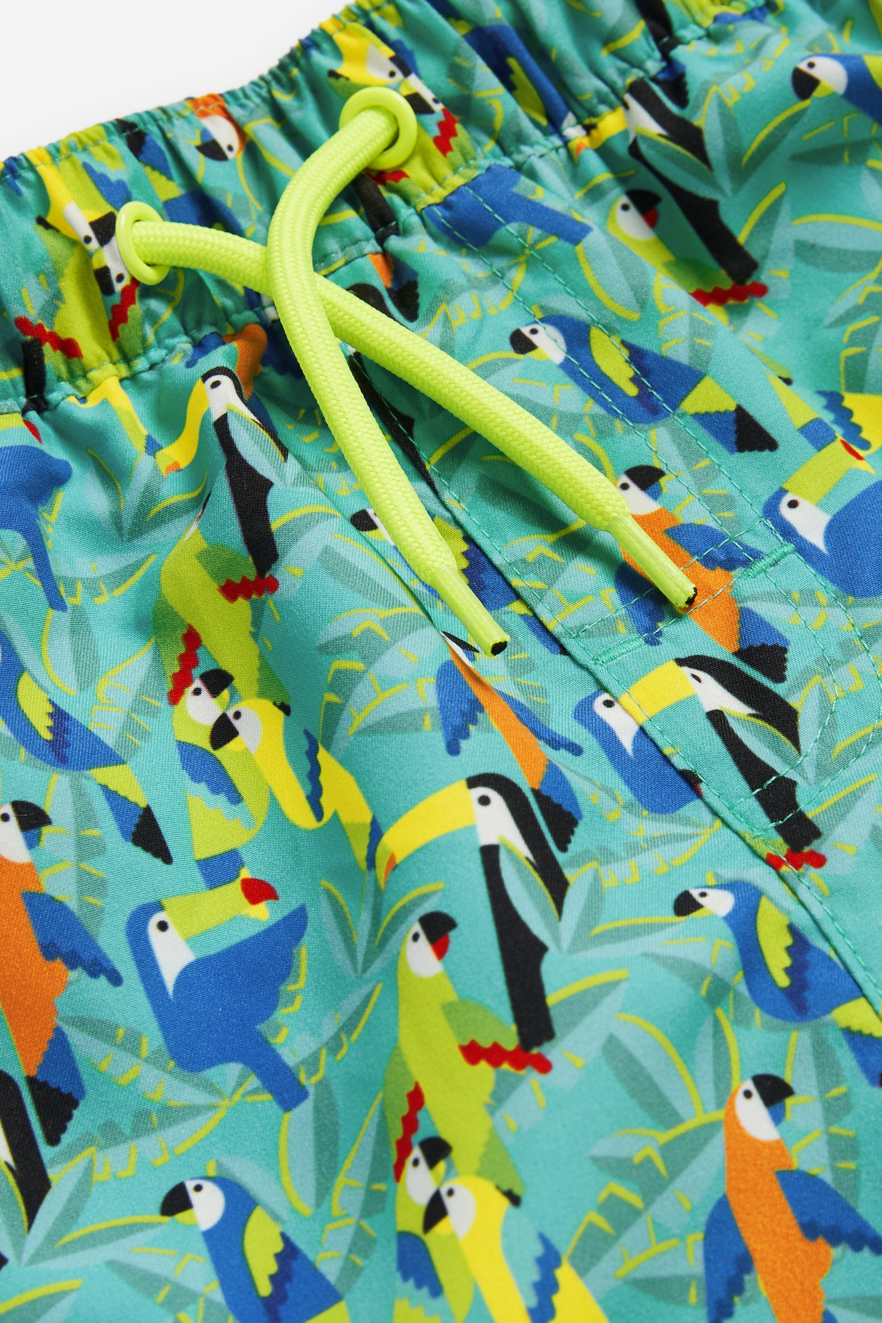 Blue Parrot Swim Shorts (1.5-16yrs)