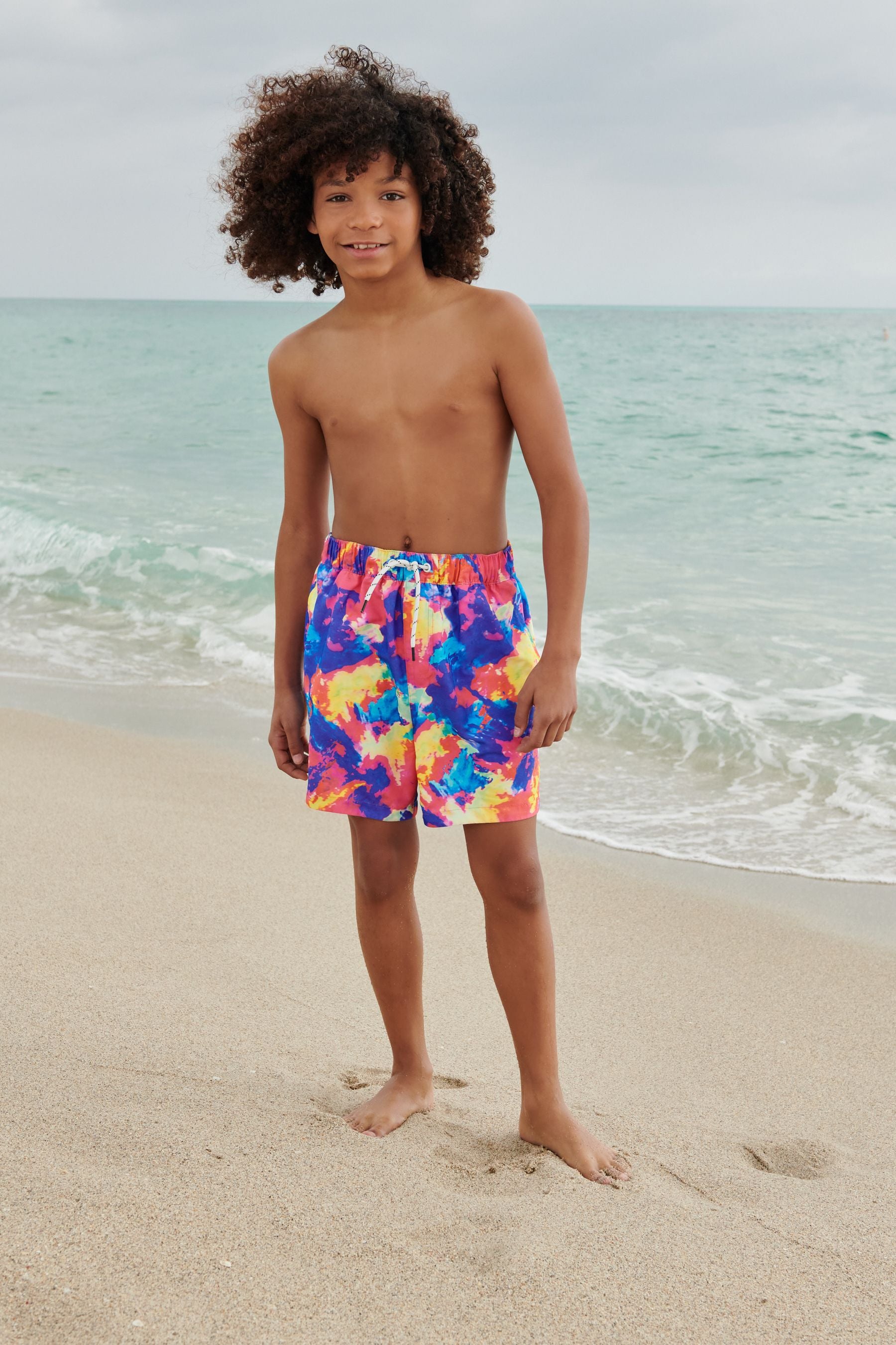 Bright Tie Dye Swim Shorts (3-16yrs)