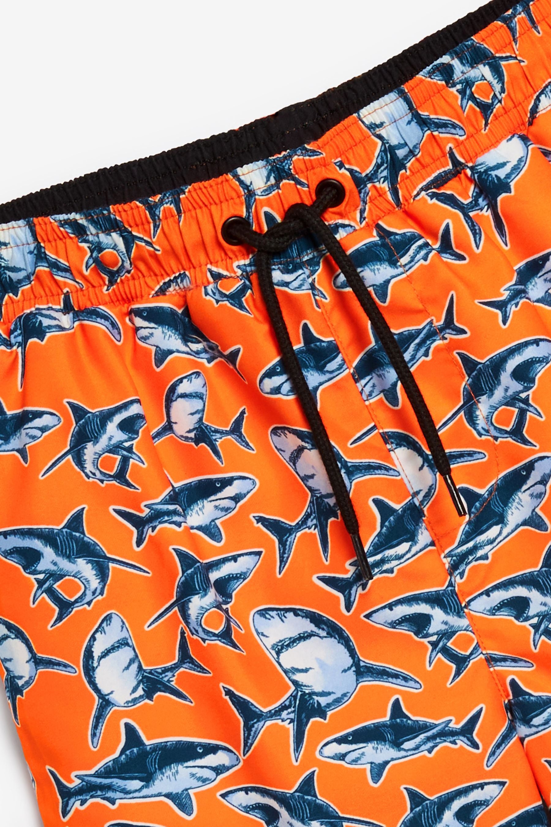 Orange Shark Swim Shorts (3-16yrs)