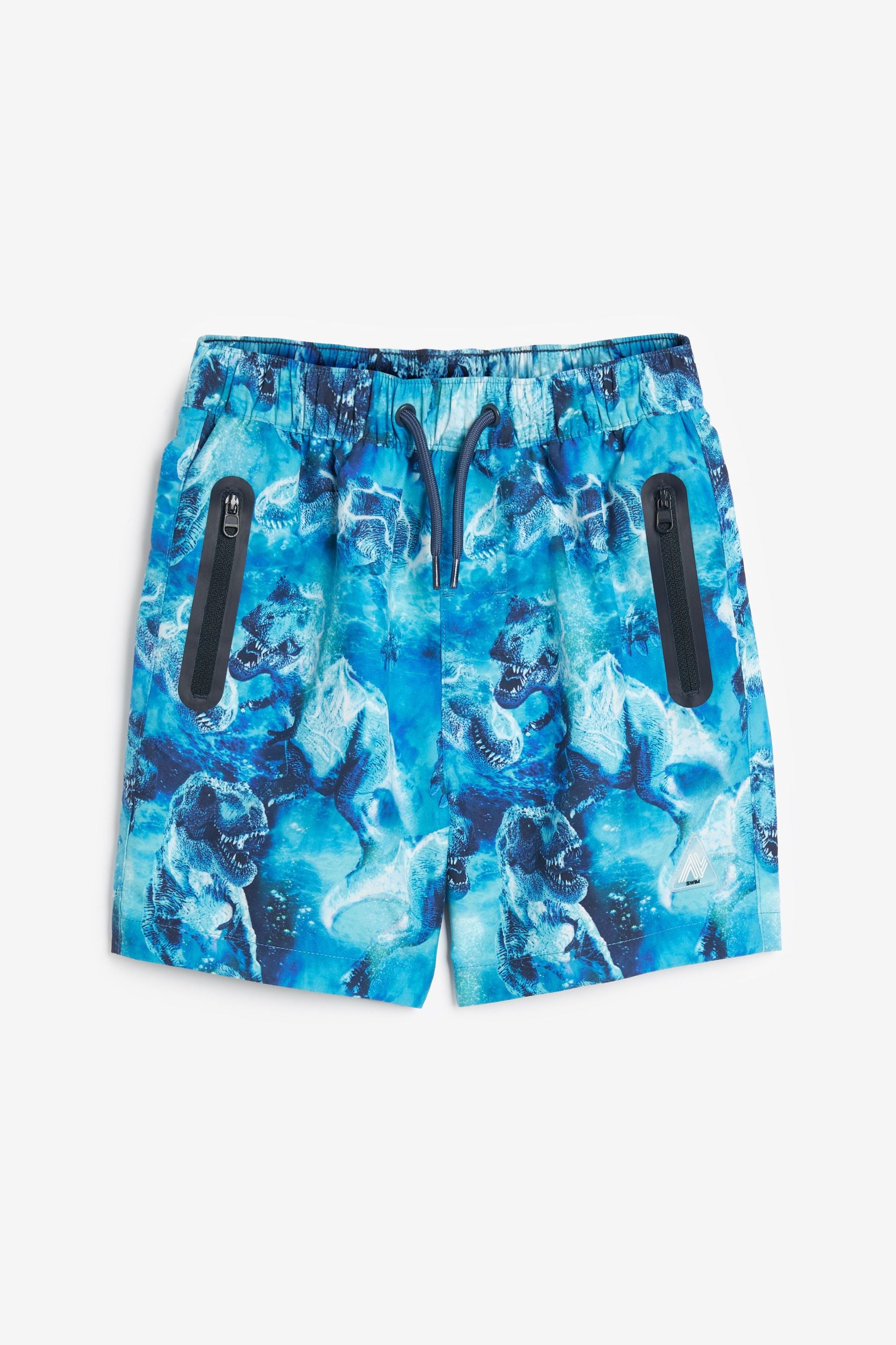 Blue Dinosaur Swim Shorts (3mths-16yrs)