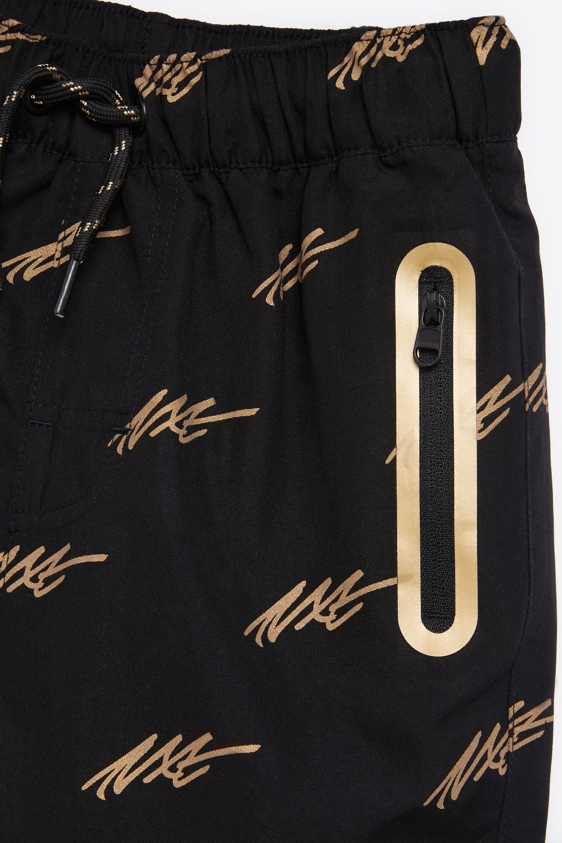 Black/Gold Swim Shorts (3-16yrs)