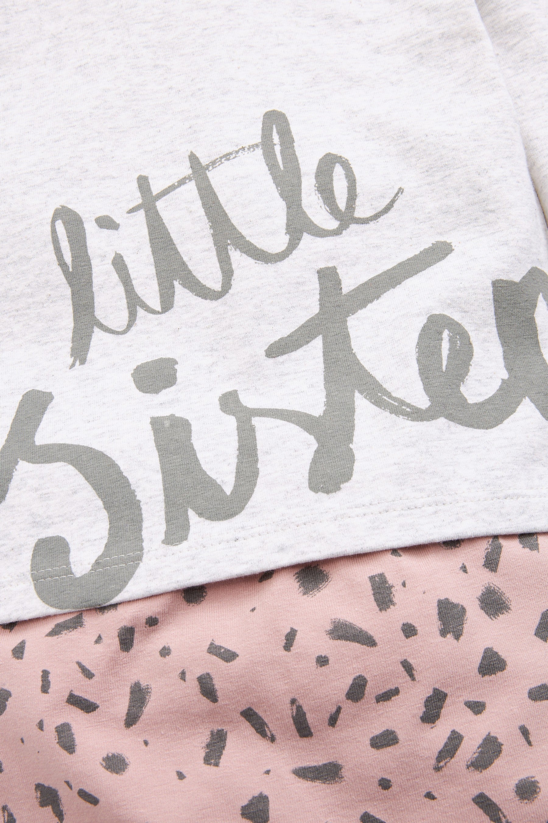 Pink/Grey Baby 2 Piece Jersey T-Shirt And Leggings Set