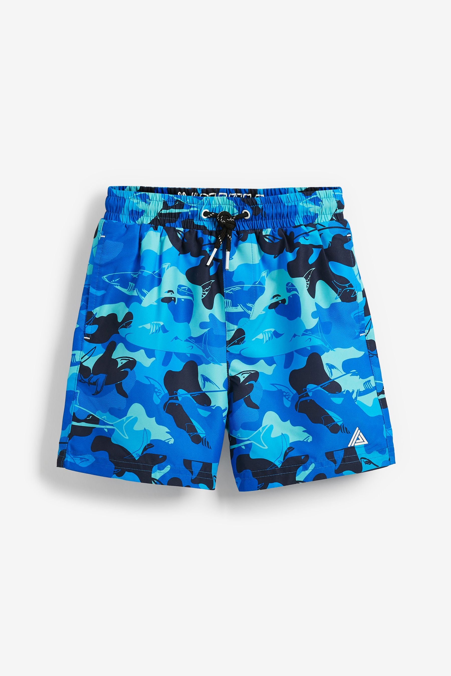 Blue Camouflage Swim Shorts (3-16yrs)