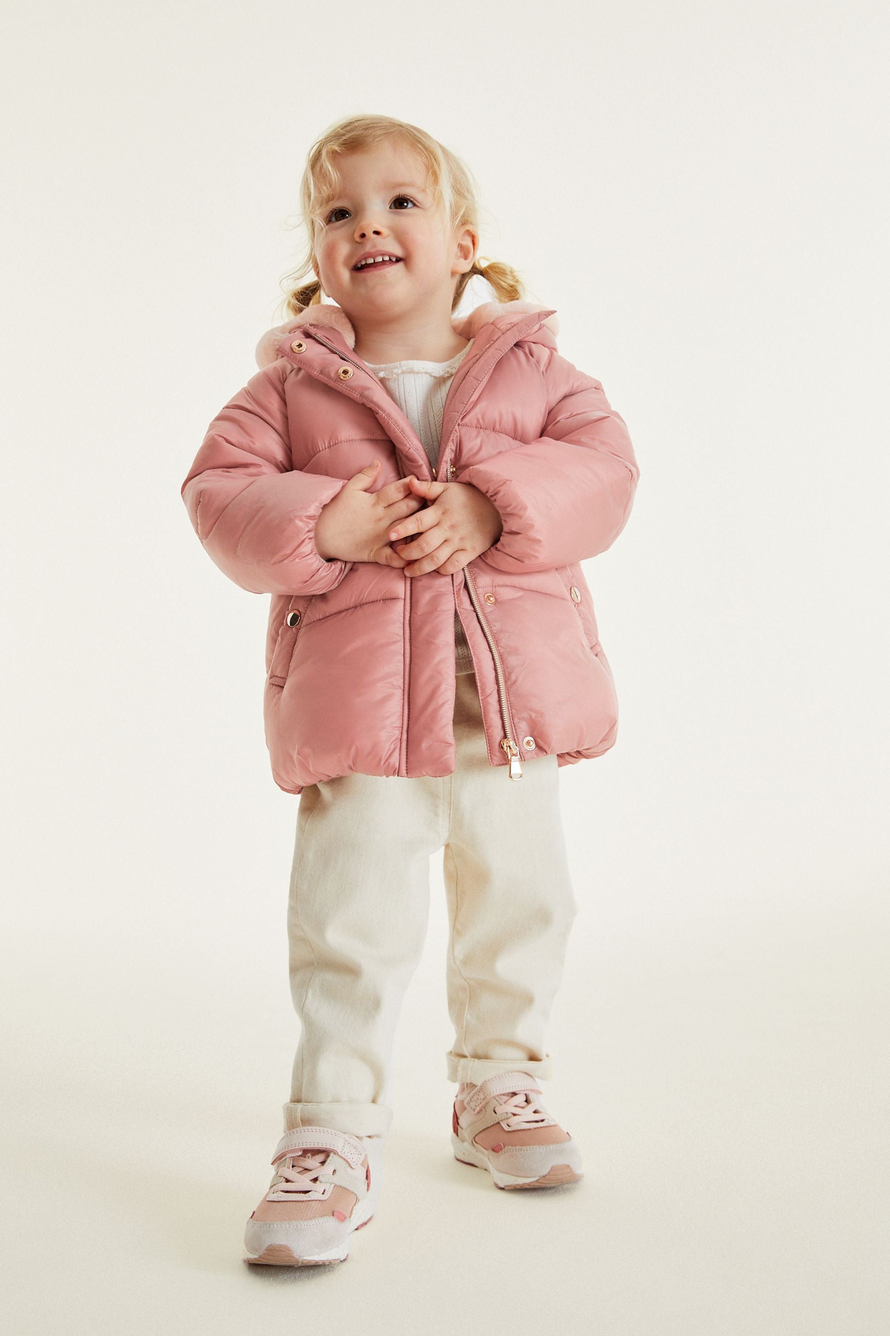 Pink Shower Resistant Padded Coat (3mths-7yrs)