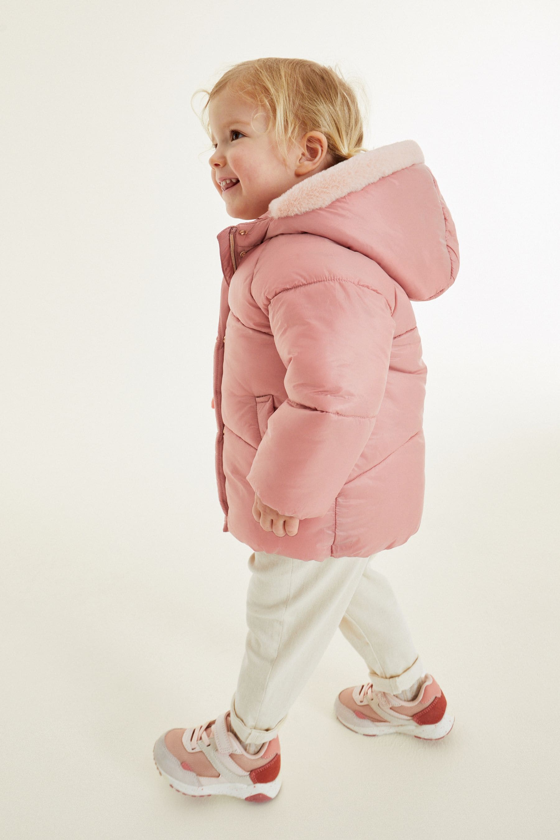 Pink Shower Resistant Padded Coat (3mths-7yrs)