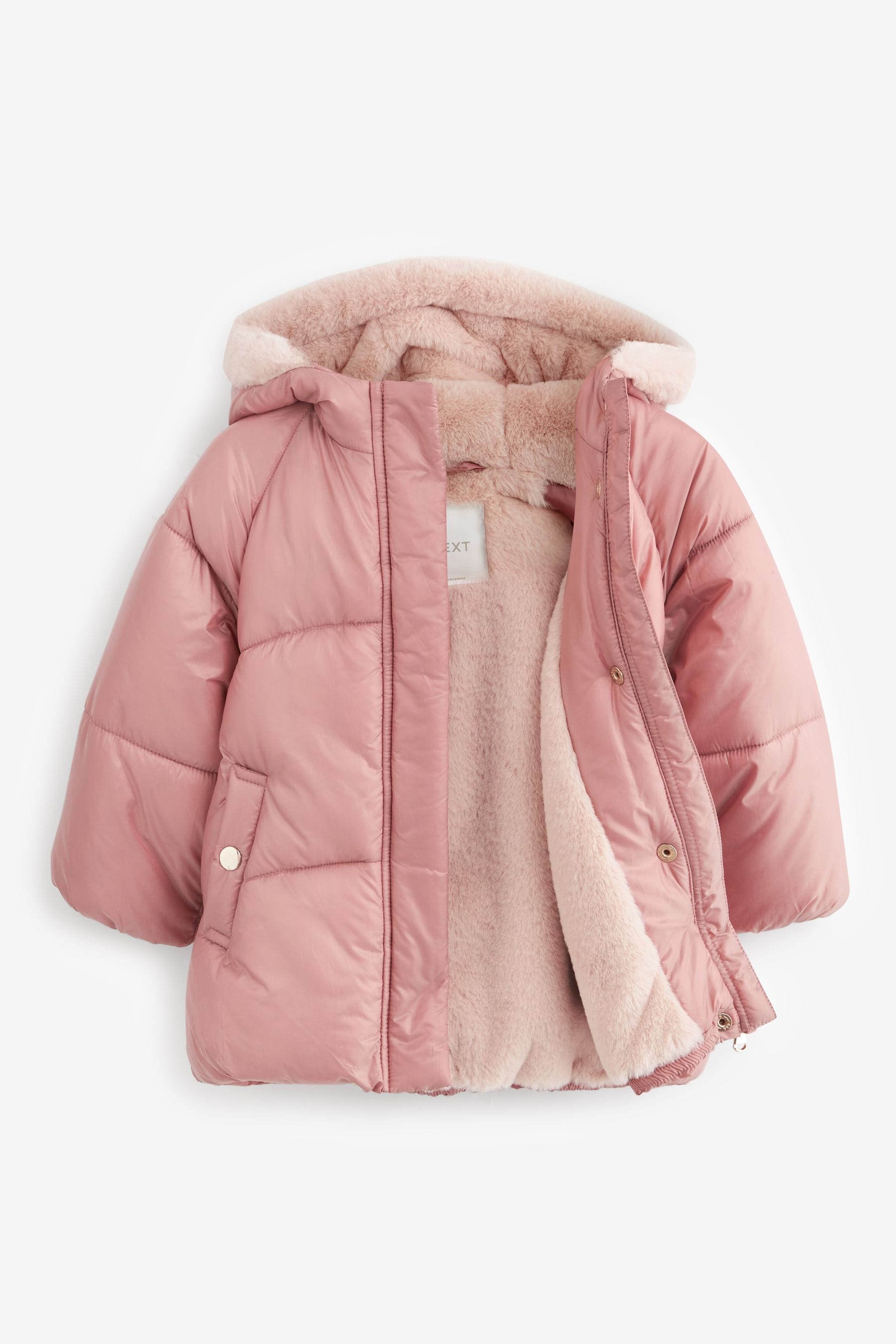 Pink Shower Resistant Padded Coat (3mths-7yrs)