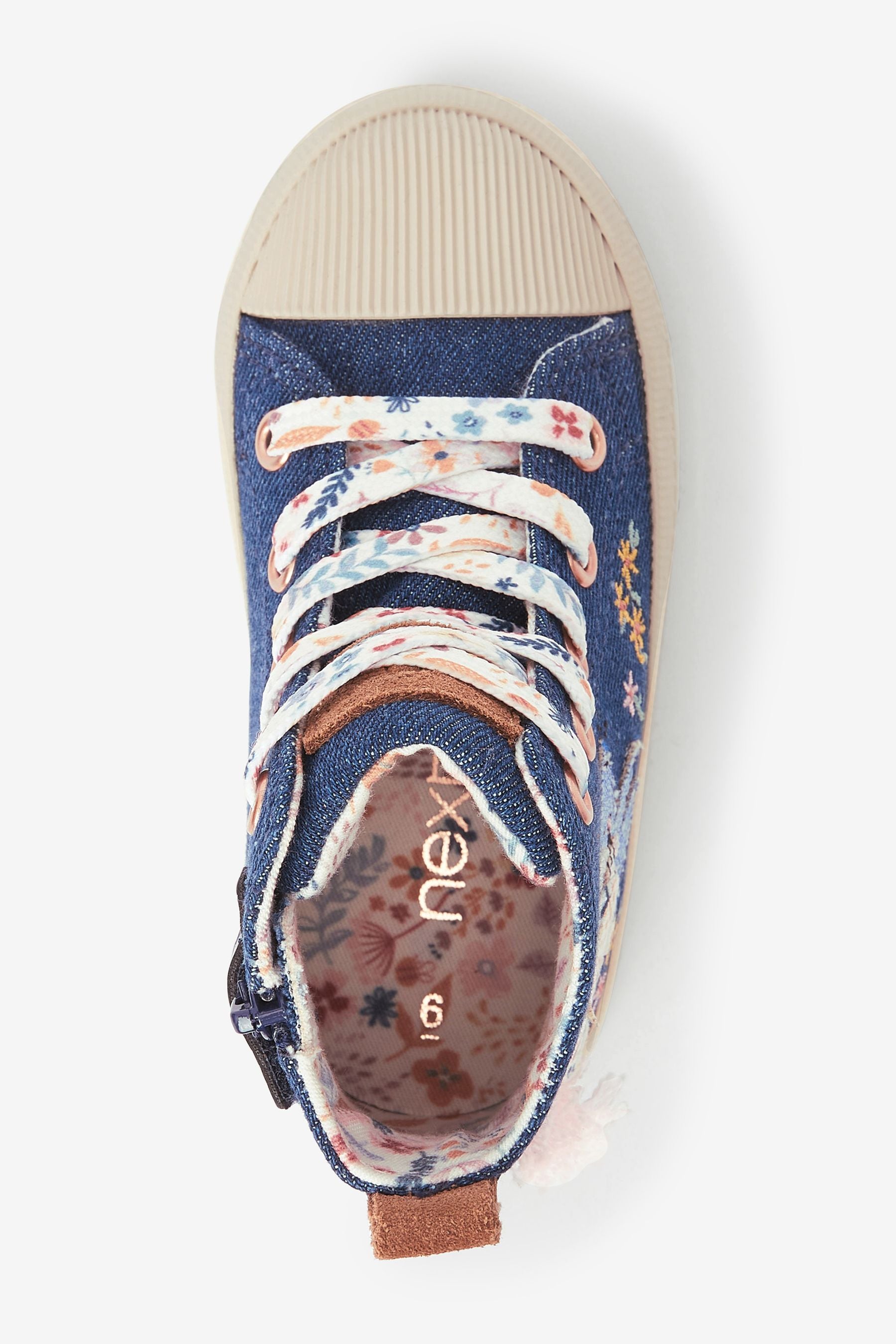 Denim Bunny High Top Trainers