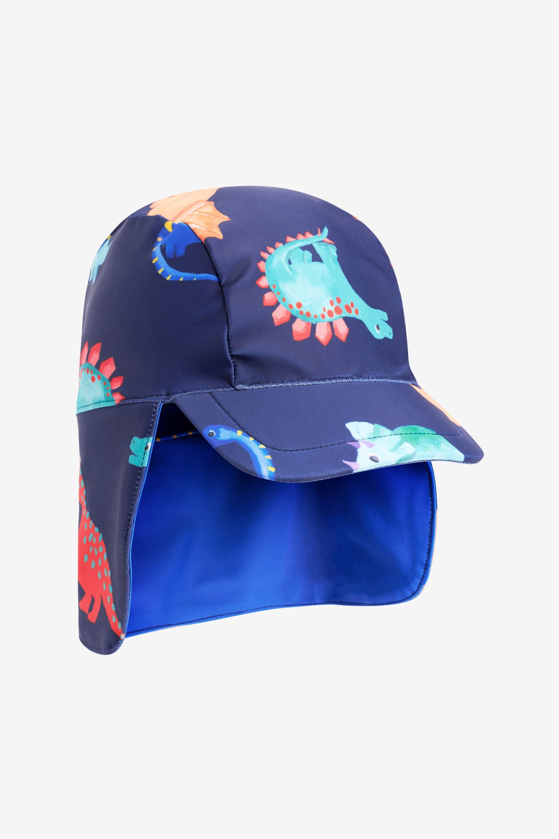 Navy Blue Dino Legionnaire Swim Hat (3mths-10yrs)