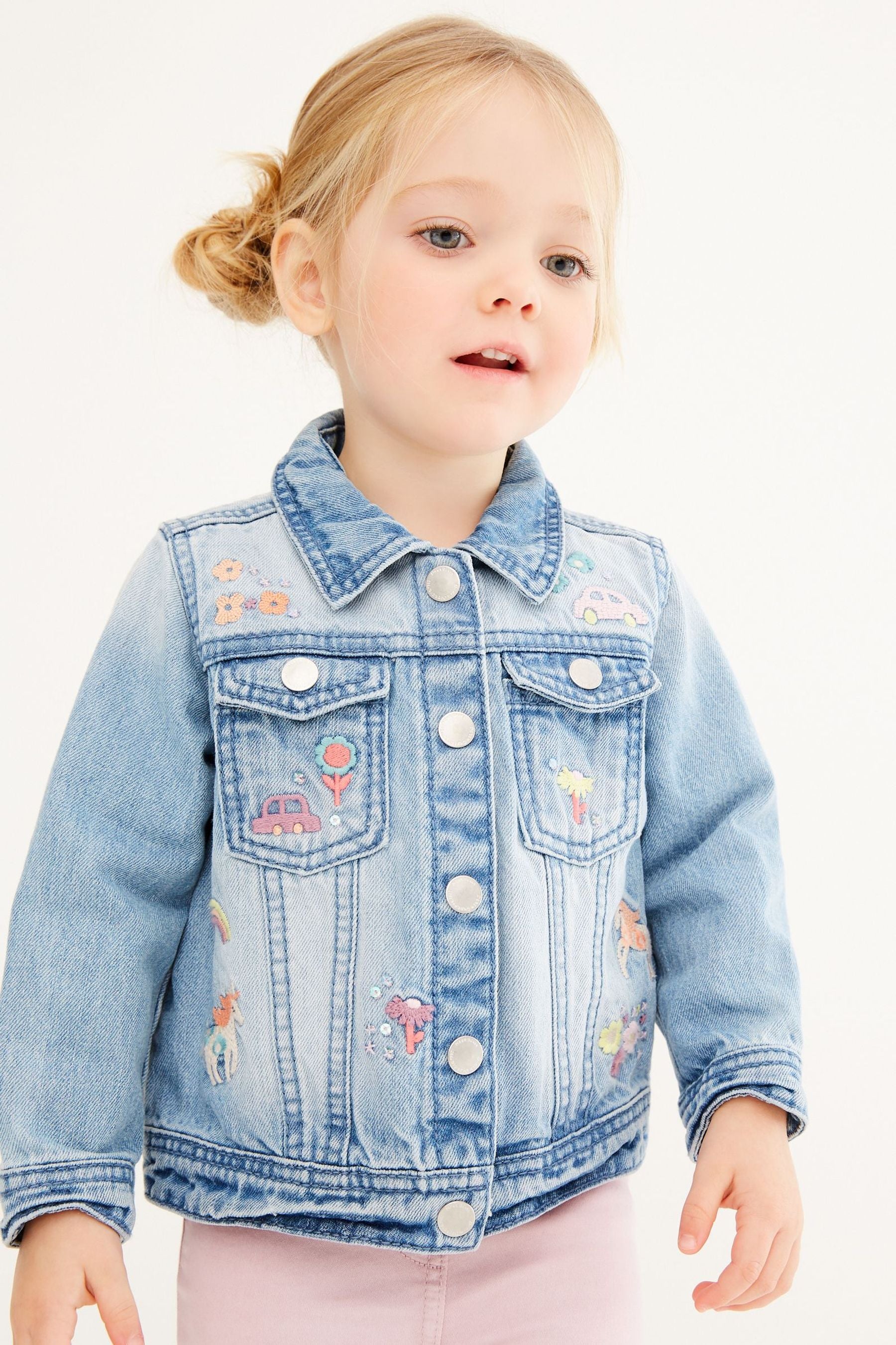 Mid Blue Denim Unicorn Jacket (3mths-7yrs)