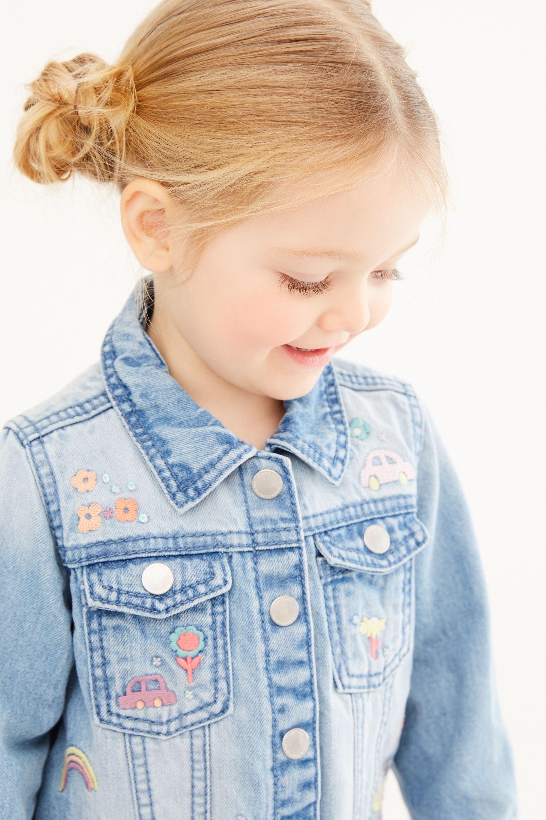 Mid Blue Denim Unicorn Jacket (3mths-7yrs)