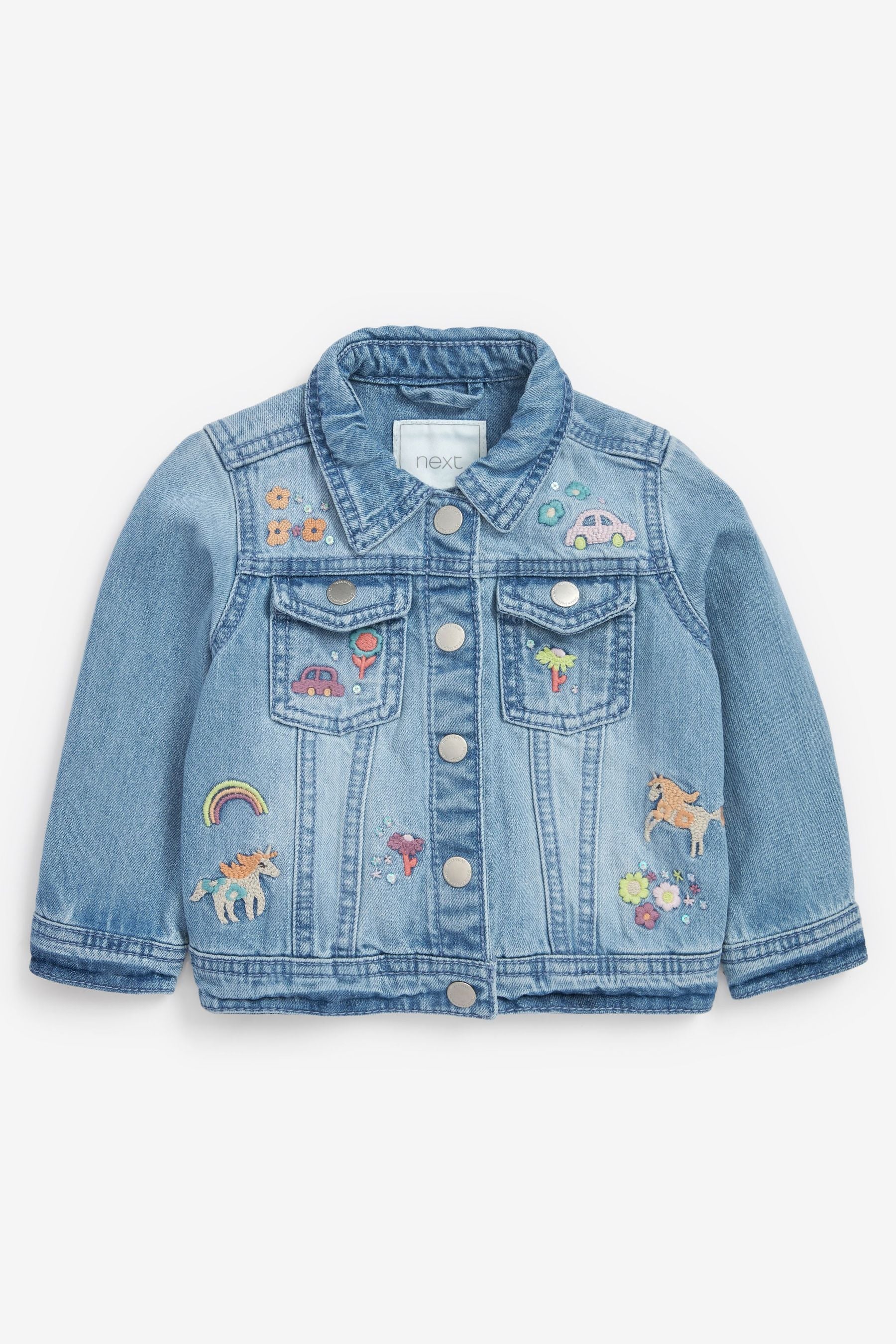 Mid Blue Denim Unicorn Jacket (3mths-7yrs)