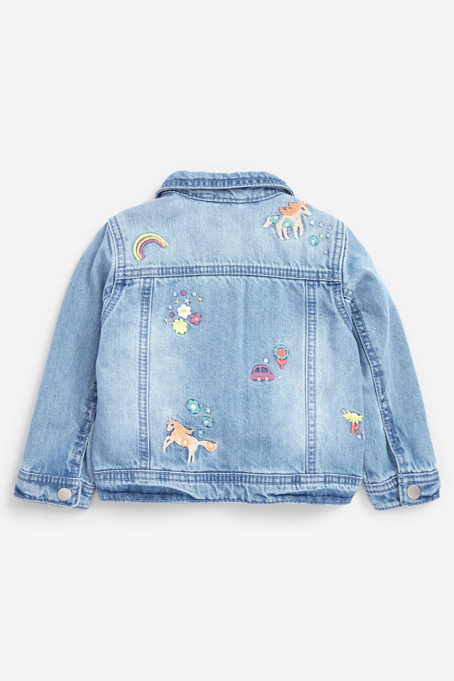 Mid Blue Denim Unicorn Jacket (3mths-7yrs)