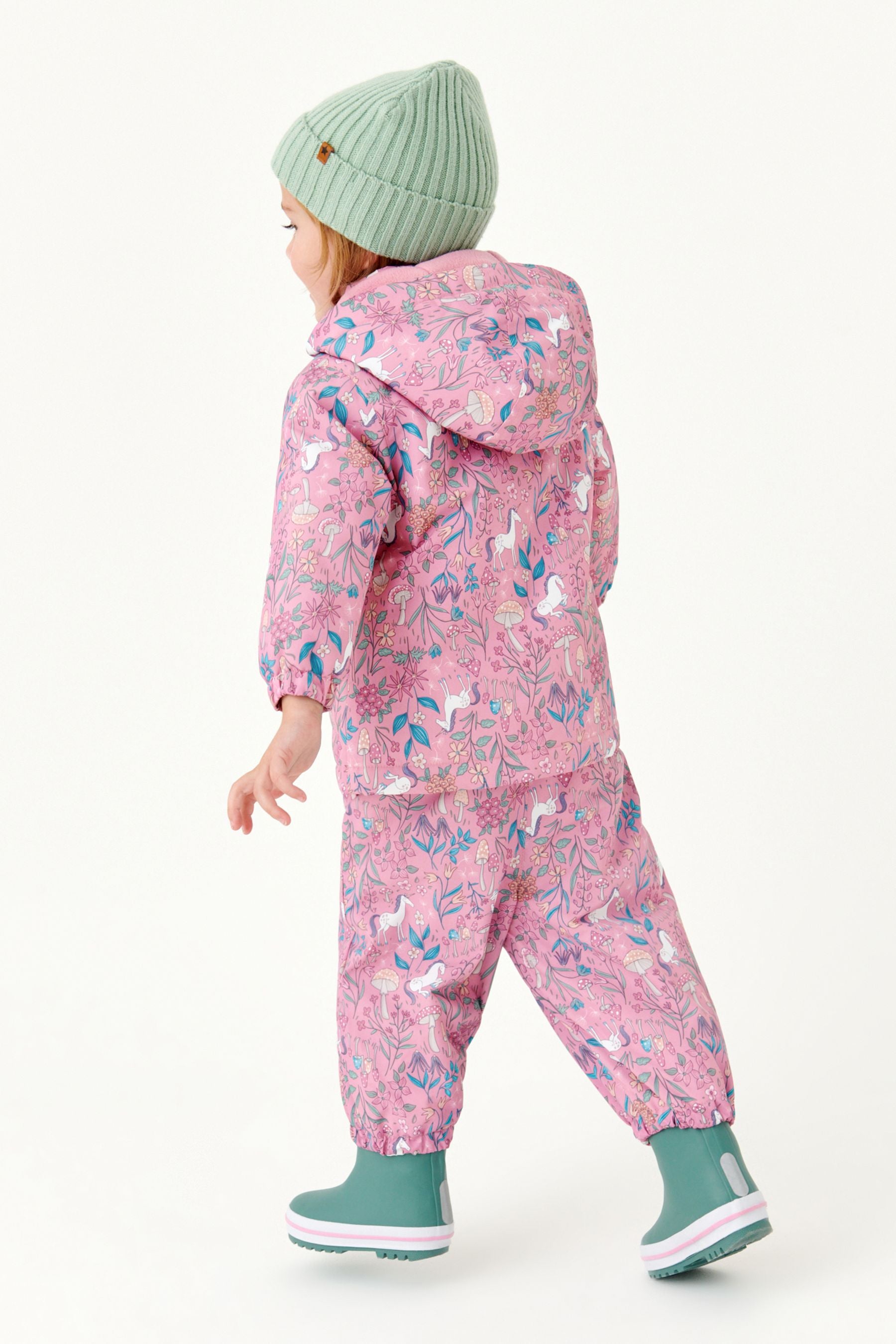 Pink Unicorn Waterproof Printed Coat (6mths-7yrs)