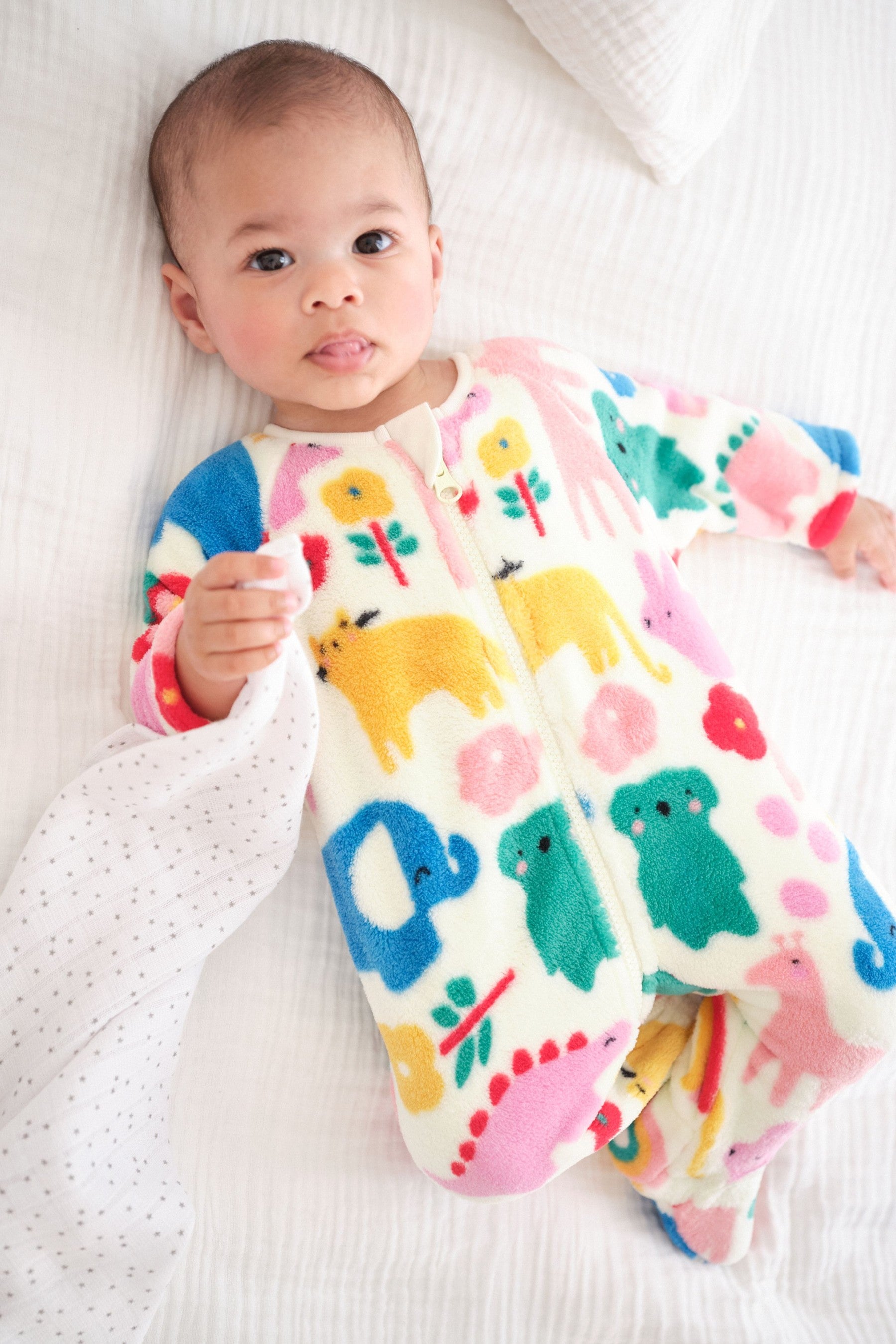 Bright Character Baby Fleece Sleepsuit