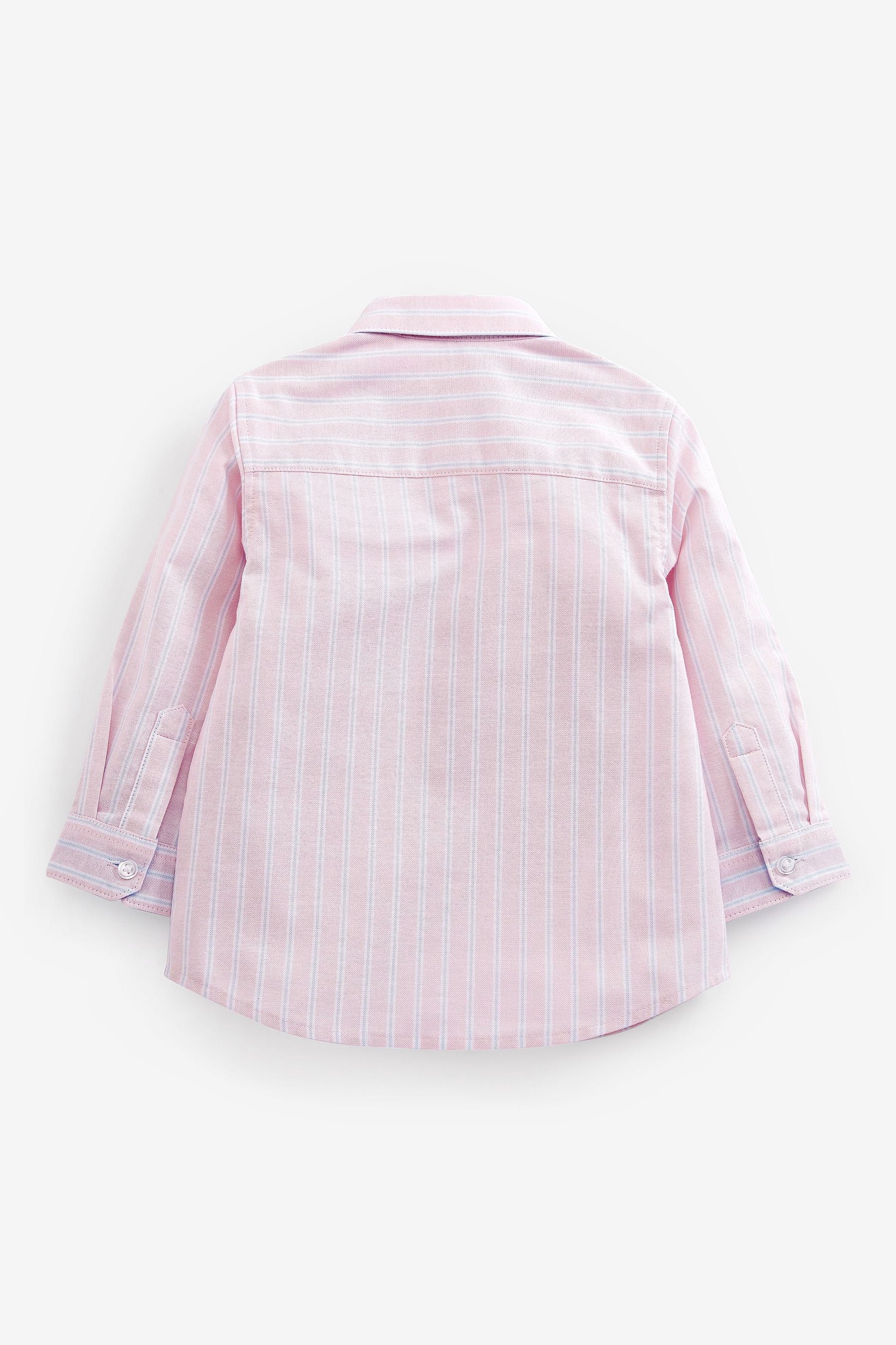 Pink Stripe Long Sleeve Oxford Shirt (3mths-7yrs)