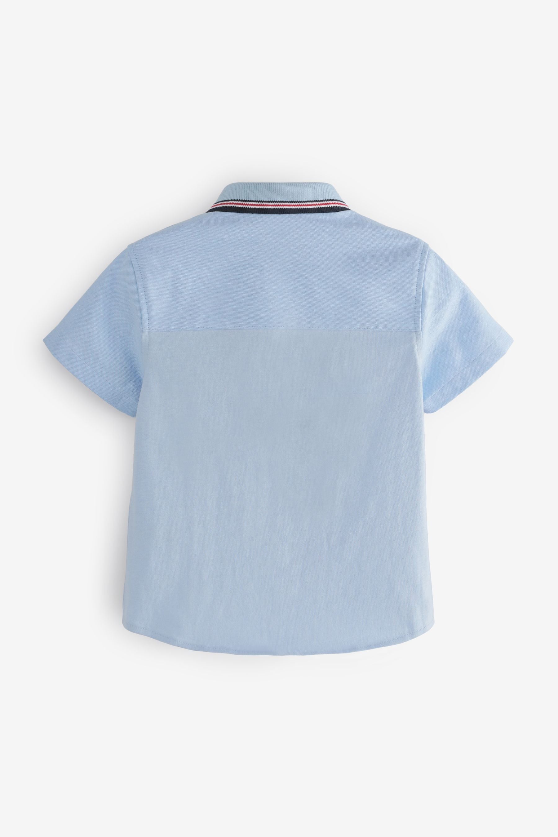 Blue Short Sleeve Oxford Shirt (3mths-7yrs)