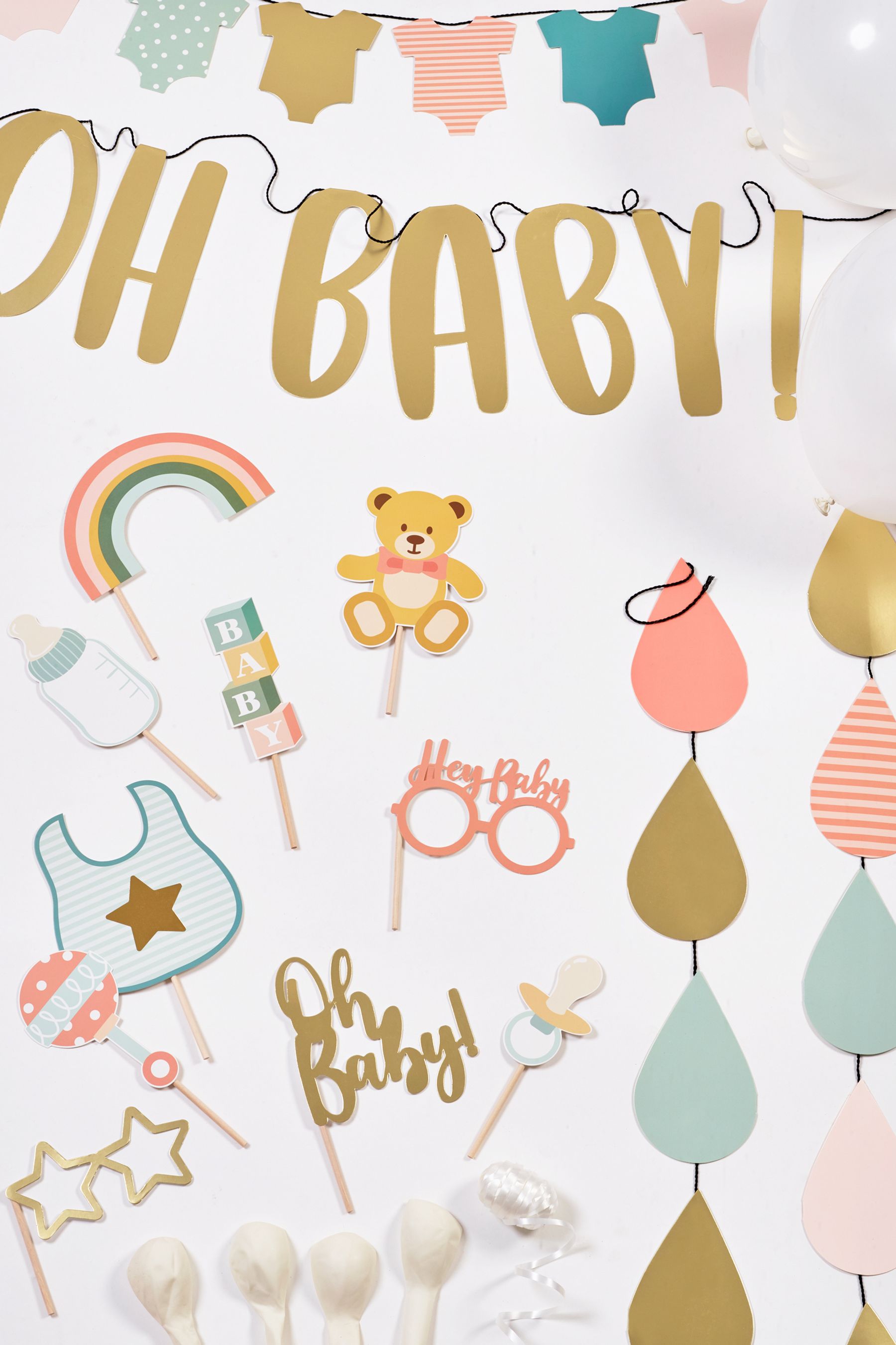 Yellow Baby Shower Balloon Party Kit