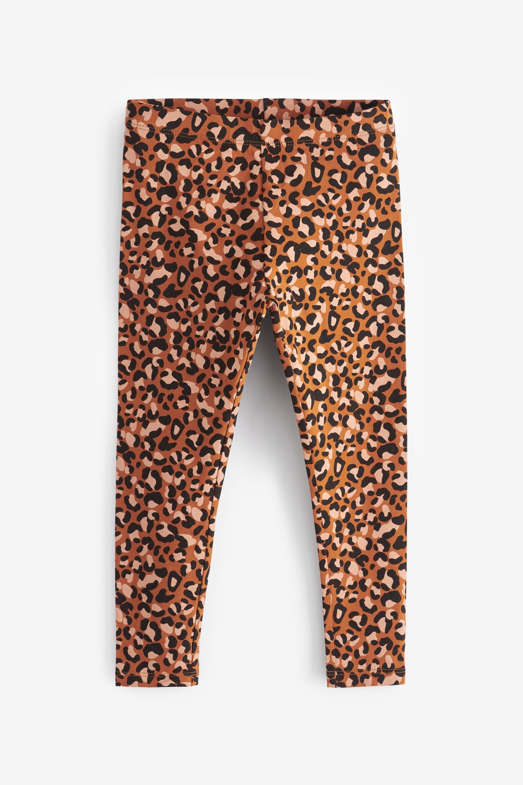 Tan Brown/Animal Hoodie And Printed Legging Set (3-16yrs)