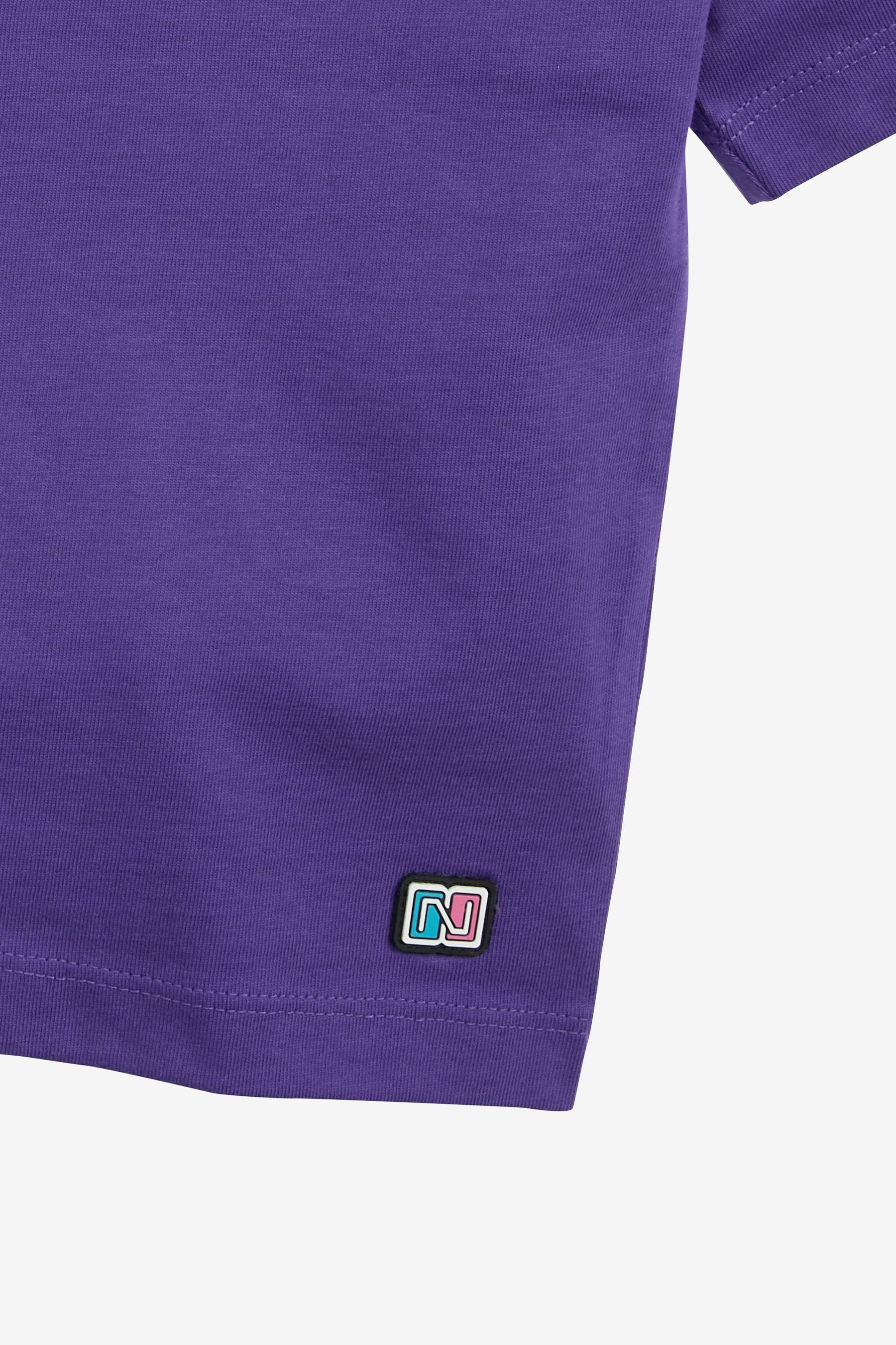 Black/Purple 4 Pack Oversized T-Shirts (3mths-7yrs)