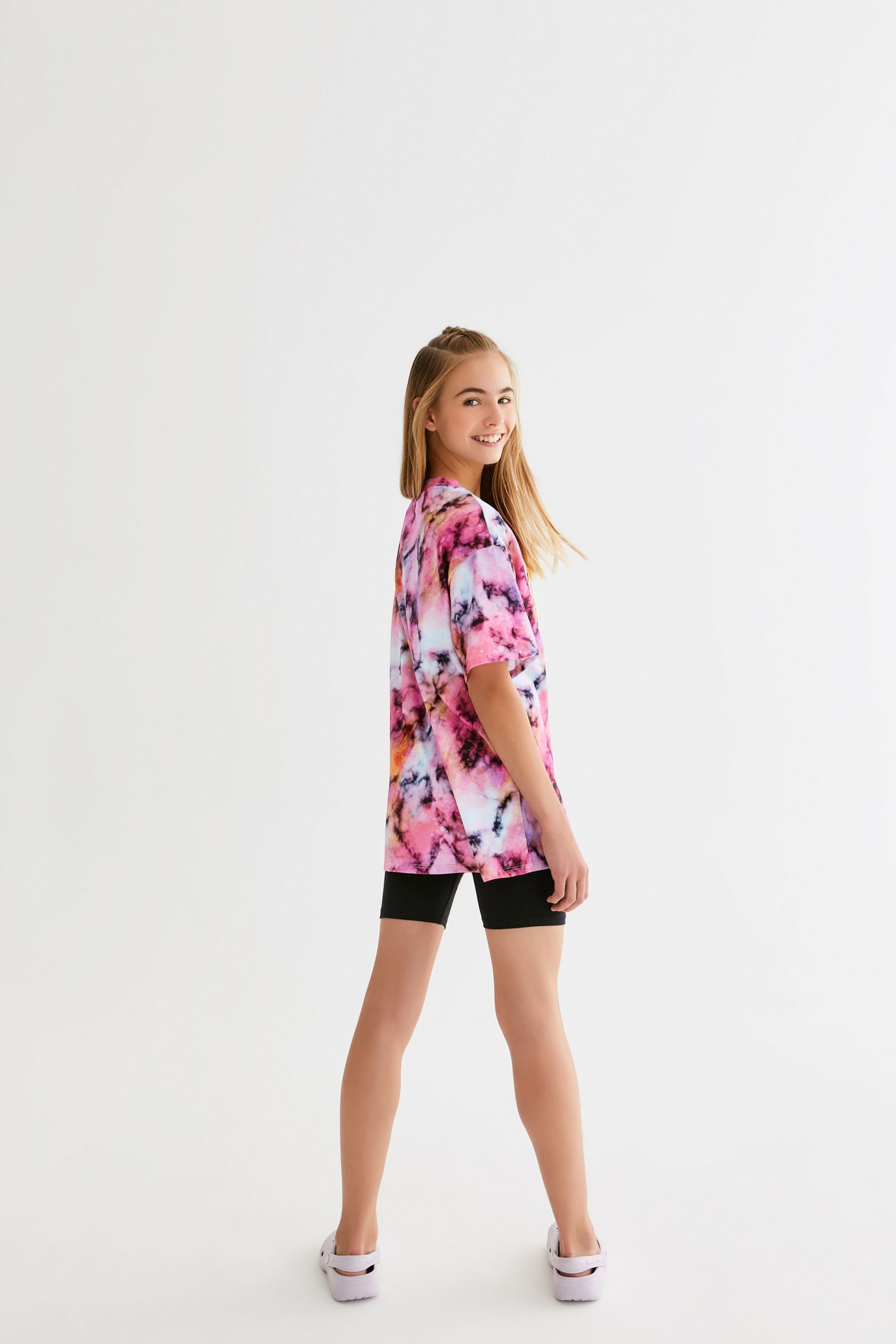 Pink Tie Dye Daydream Oversized T-Shirt (3-16yrs)