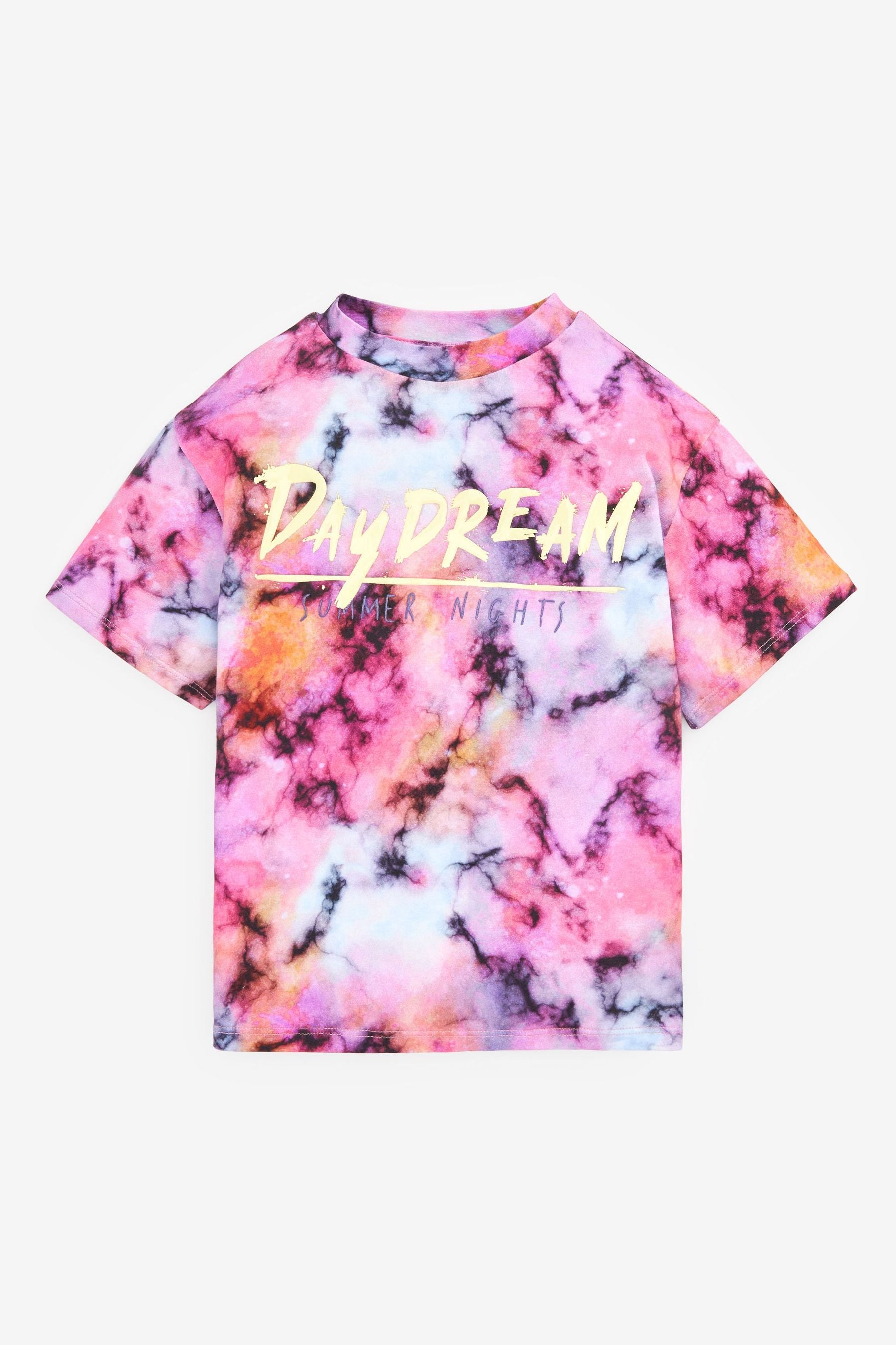 Pink Tie Dye Daydream Oversized T-Shirt (3-16yrs)