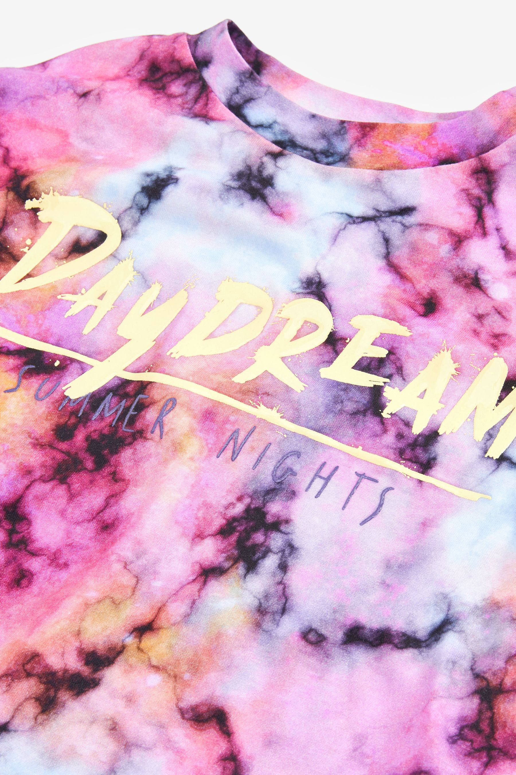 Pink Tie Dye Daydream Oversized T-Shirt (3-16yrs)