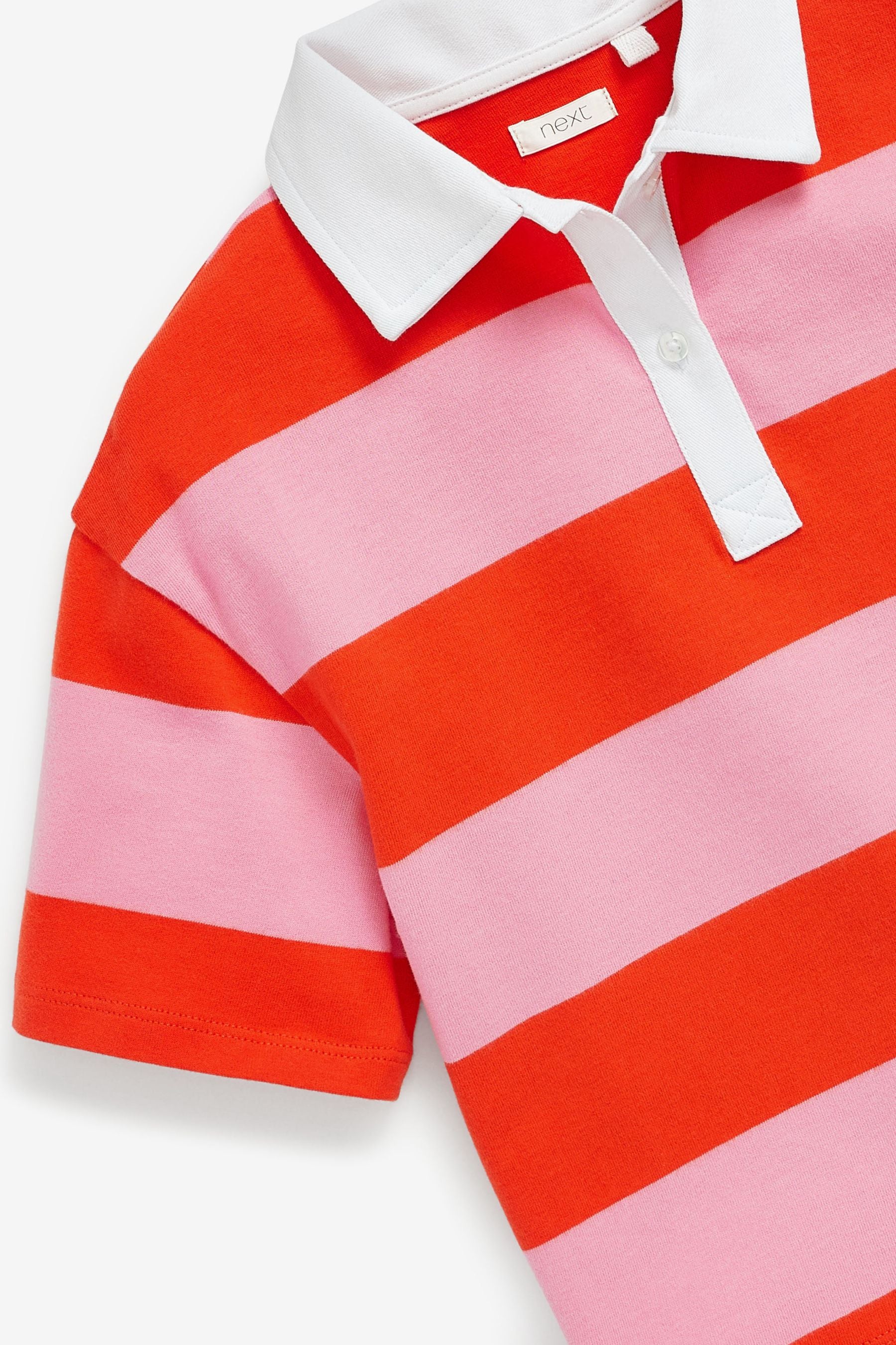 Pink/Red Stripe Rugby Top (3-16yrs)