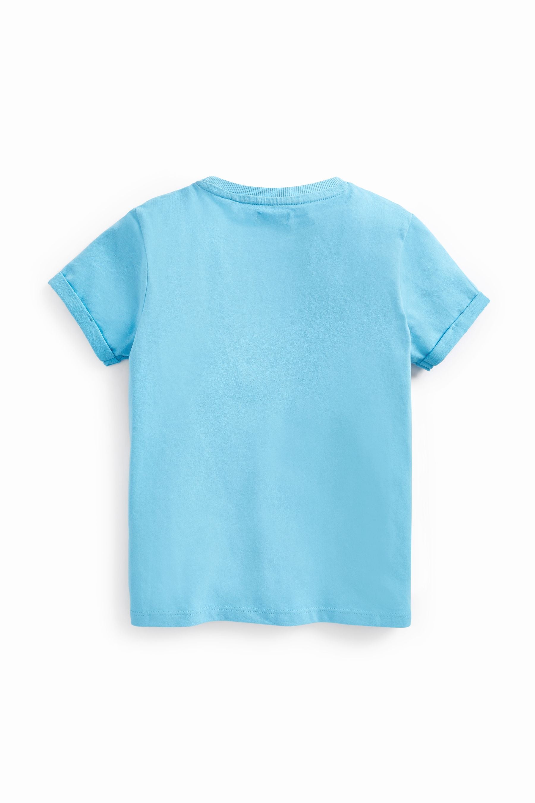 Blue Sequin Glitter Rainbow T-Shirt (3-16yrs)