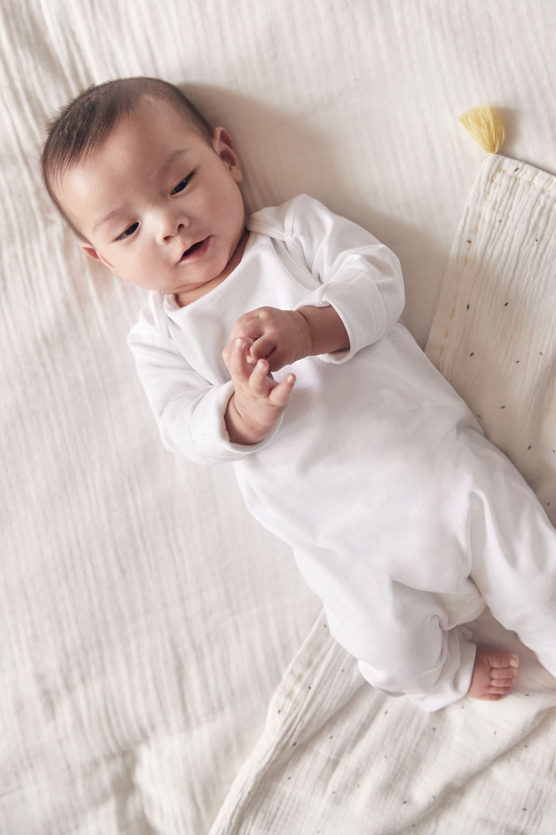 White Kind To Skin Baby Footless Sleepsuit (0-2yrs)