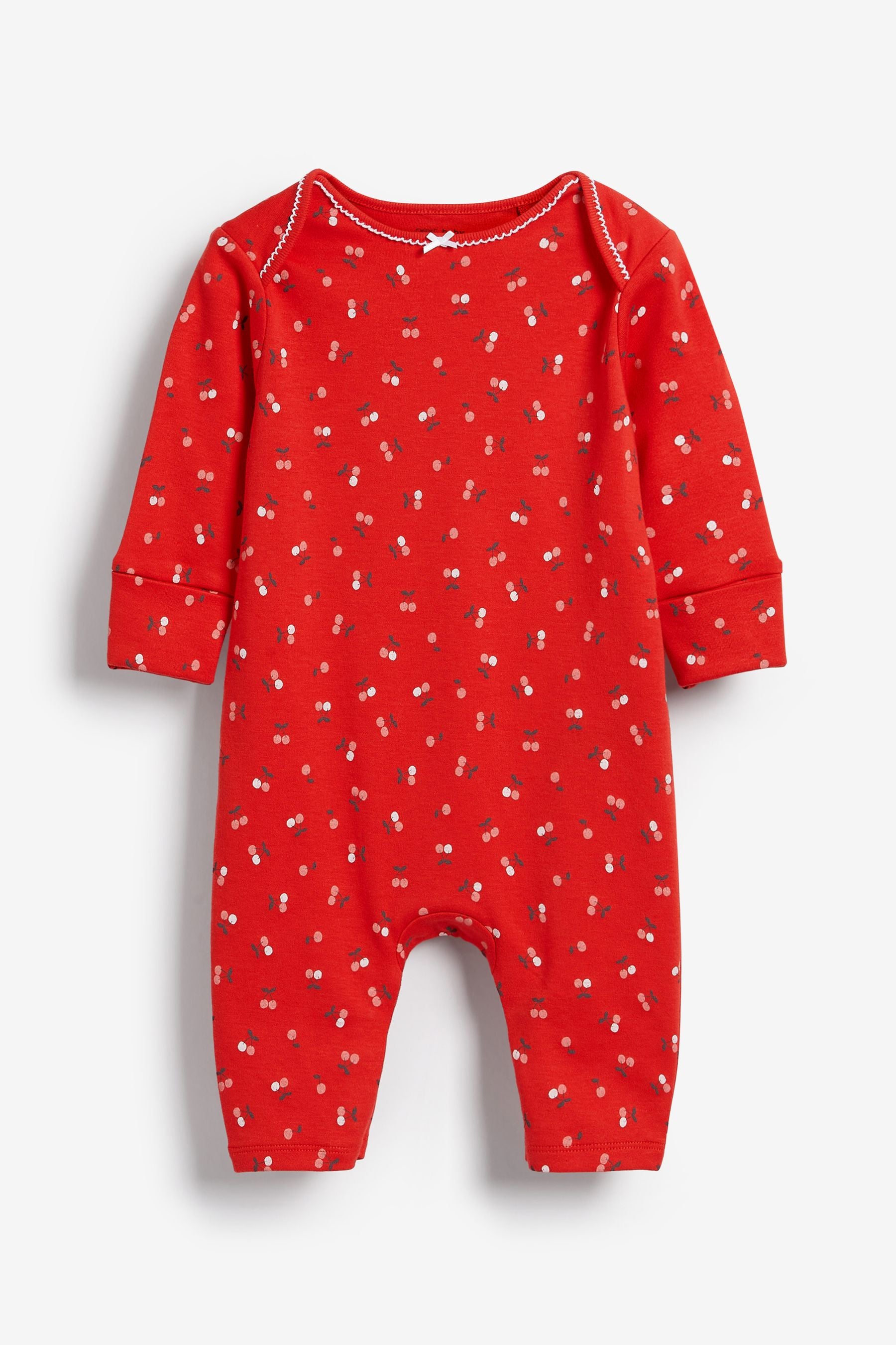 Red/Navy/White 4 Pack Footless Sleepsuits (0mths-3yrs)